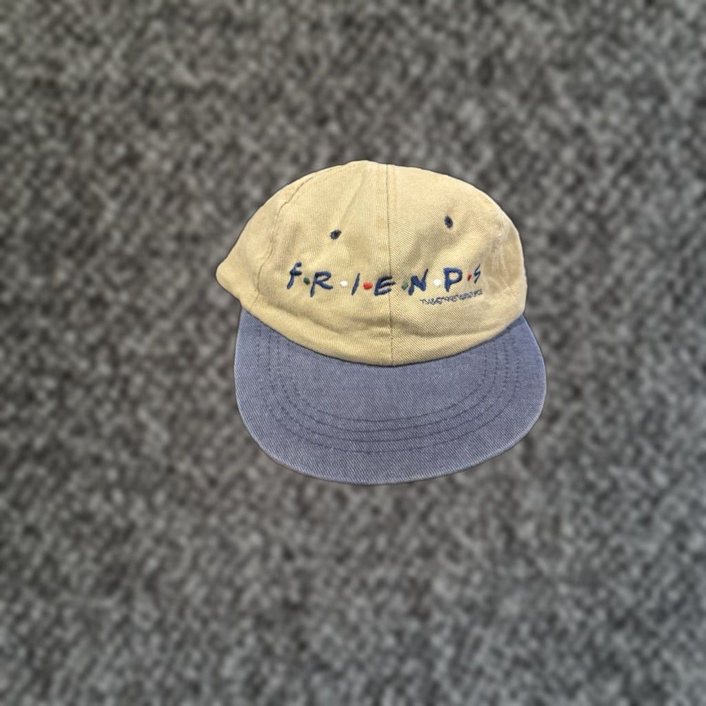 Vintage VINTAGE 1995 Friends Promotional Yupoong Strapback Hat Cap NBC Warner Bros Baseball Cap Adjustable Men One Size Beige 90s TV Women/Men Size ONE SIZE - 1 Thumbnail