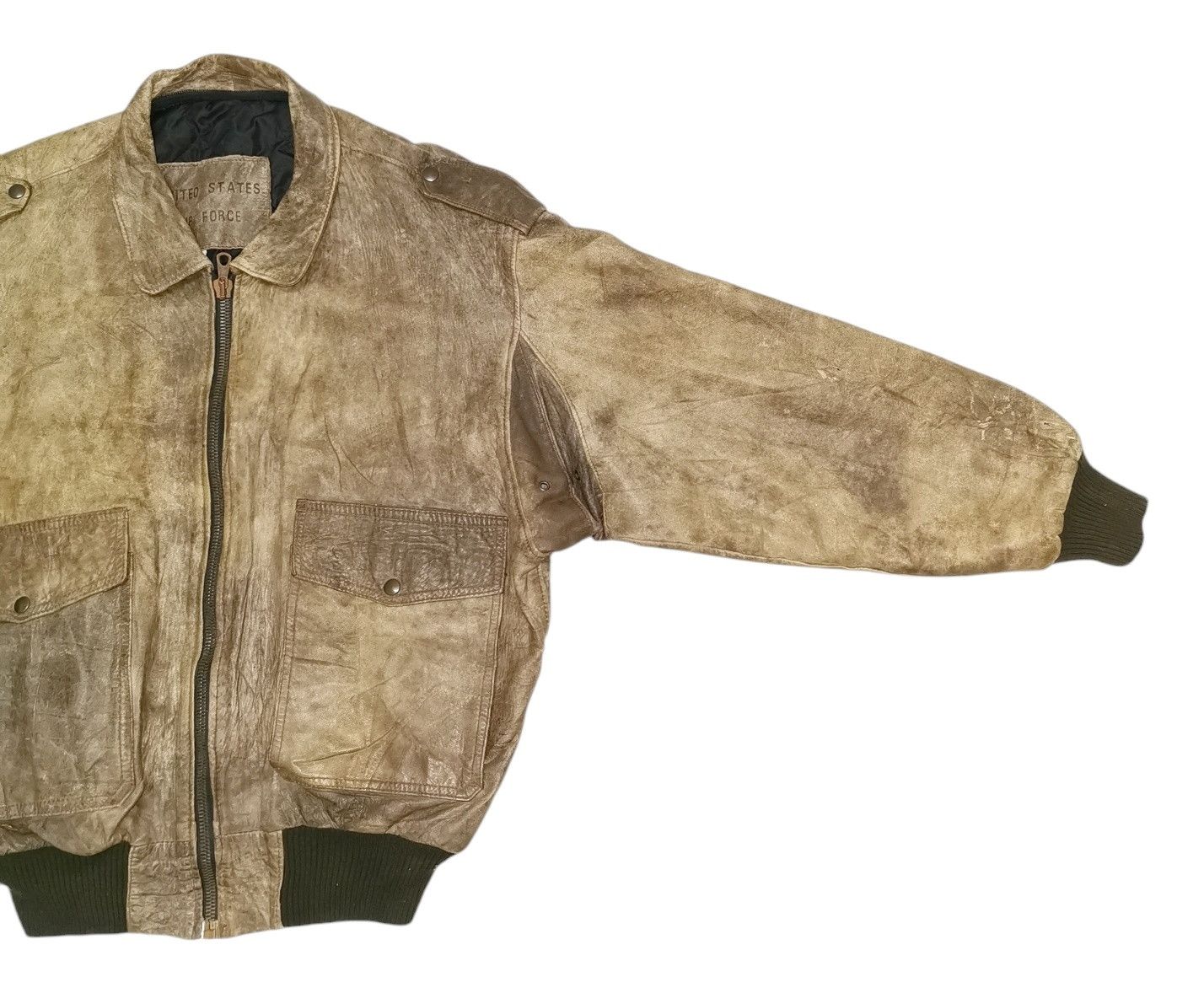 Vintage United States Air Force Leather Bomber Jacket Size US M / EU 48-50 / 2 - 4 Thumbnail