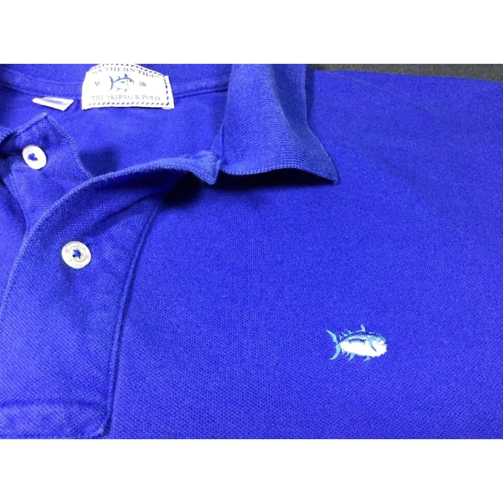 Southern Tide SOUTHERN TIDE Skipjack Polo Shirt Mens Medium Blue Size US M / EU 48-50 / 2 - 4 Thumbnail