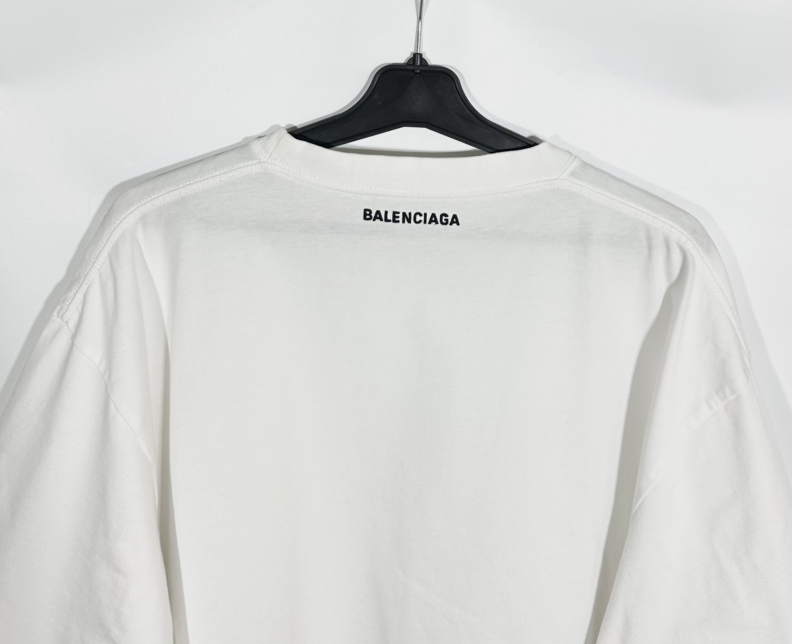 Hypebeast Balenciaga Glow-In-The Dark Oversized T-Shirt Men's M Size US M / EU 48-50 / 2 - 8 Thumbnail