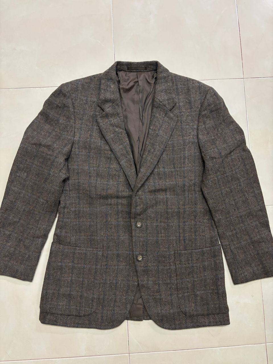 Calvin Klein CALVIN KLEIN VINTAGE WOOL PLAID BLAZER Size 34S - 1 Thumbnail
