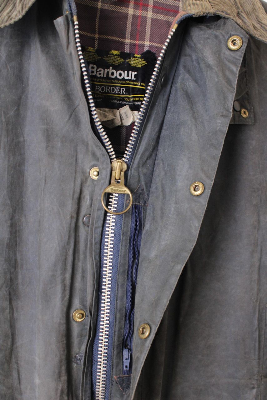 Barbour Barbour Border Wax Jacket Grey C40 Medium Large Size US M / EU 48-50 / 2 - 4 Thumbnail