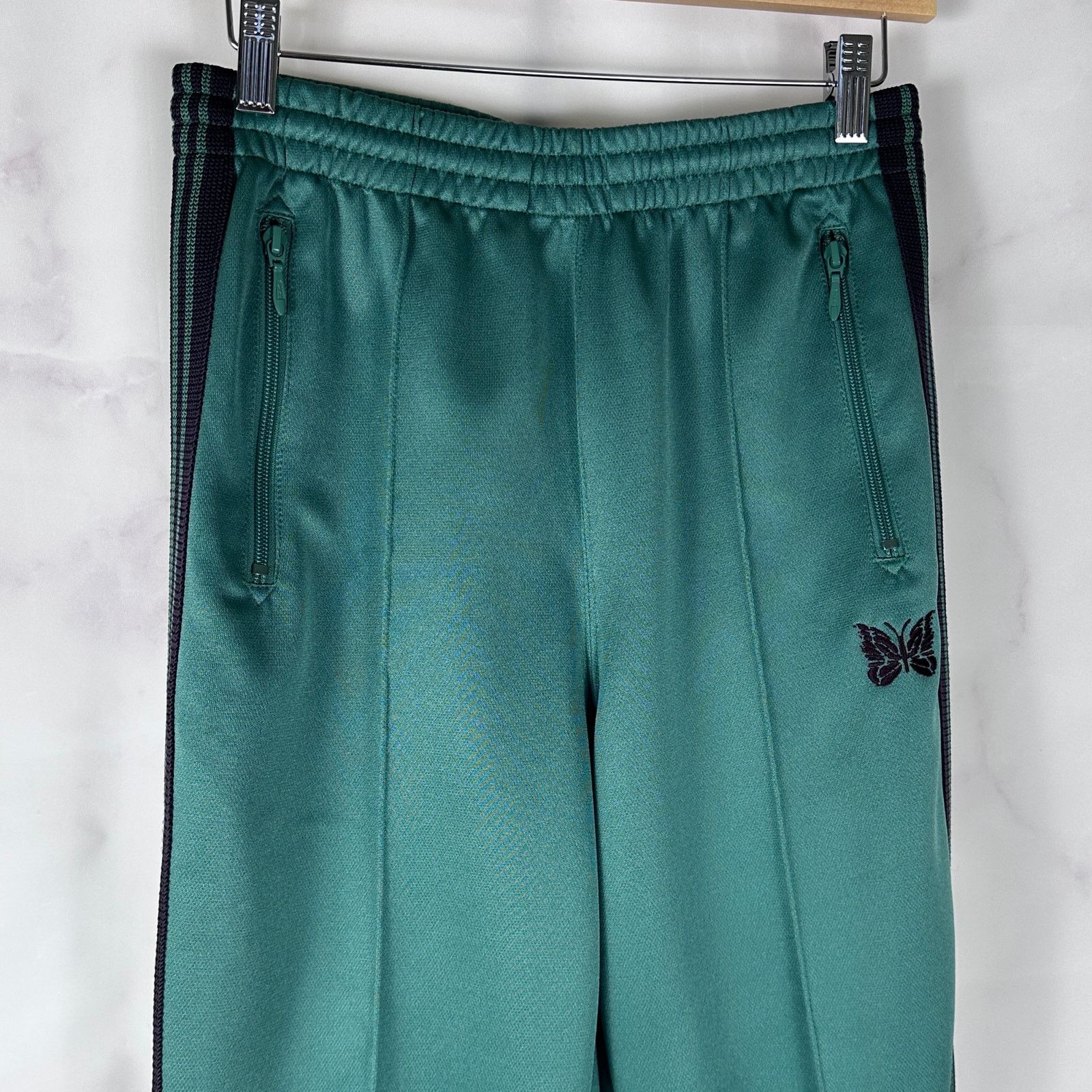 Needles Green Pleated Track Pant Jogger Size US 29 - 2 Thumbnail