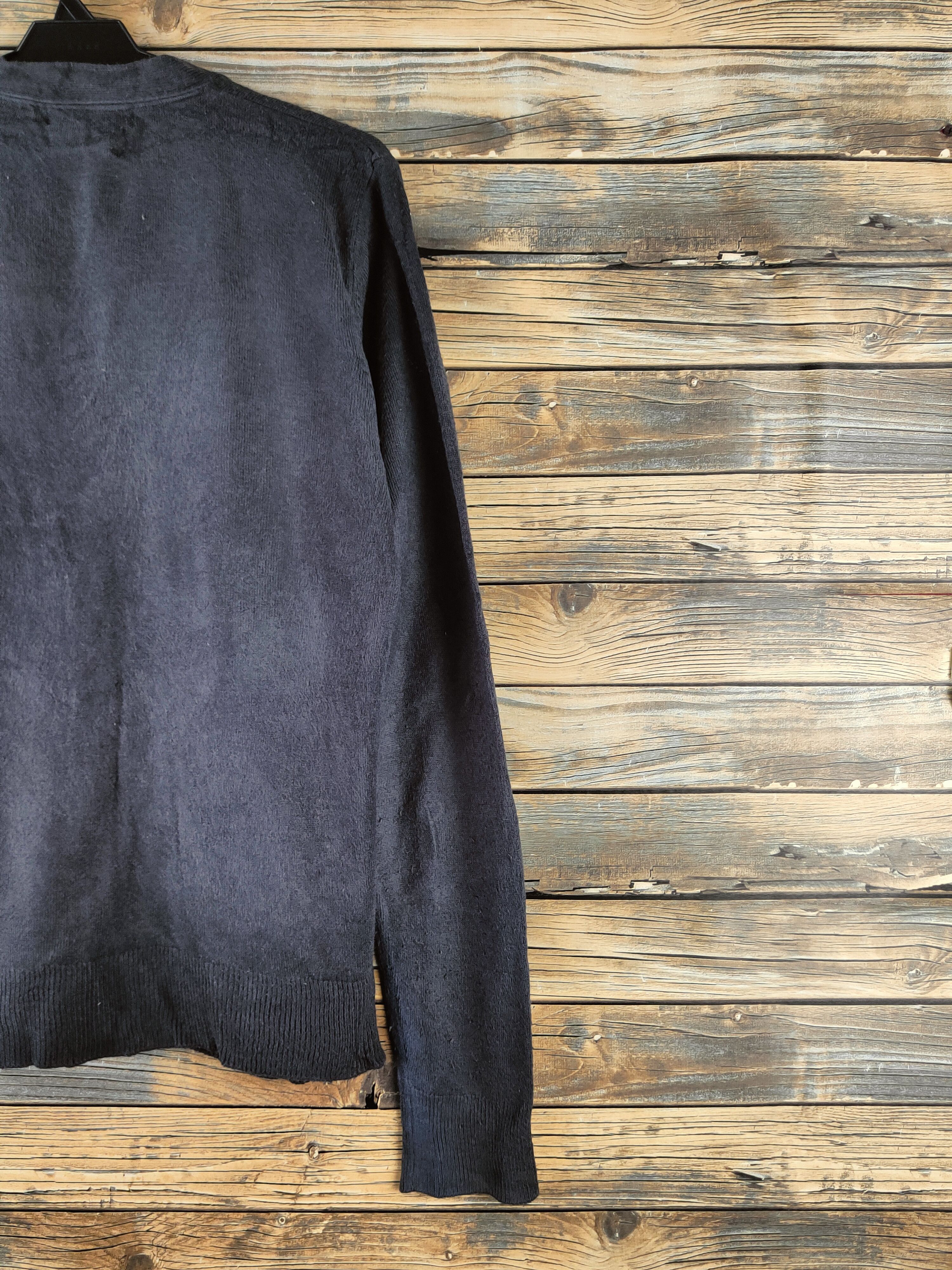 Japanese Brand DL Jill Blaze Dark Gray Knitwear Cardigan #46-948 Size L / US 10 / IT 46 - 9 Thumbnail
