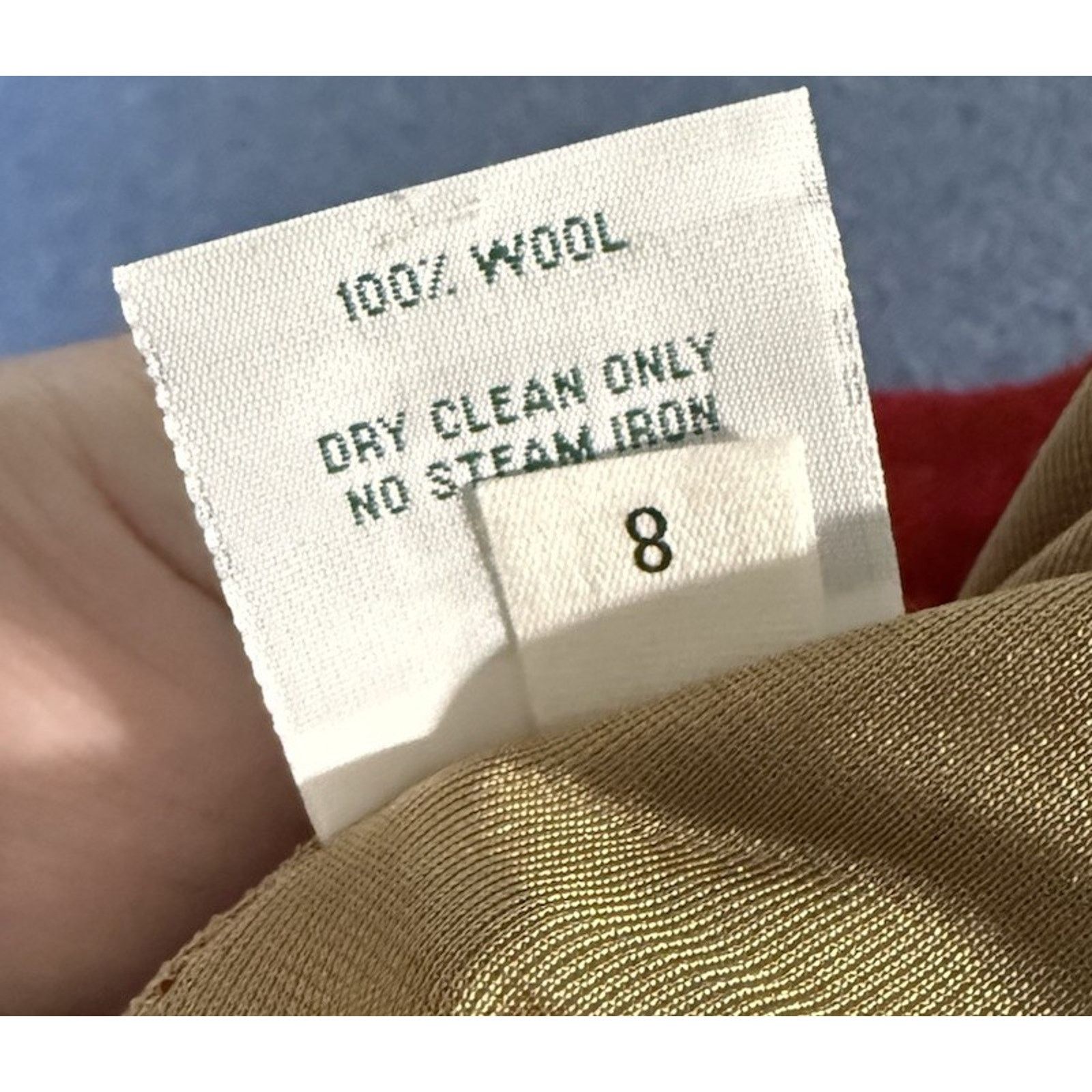 Other Vintage 80s Red Wool Pencil Skirt by CmcE | Sample Size 8 Size 30" / US 8 / IT 44 - 5 Thumbnail