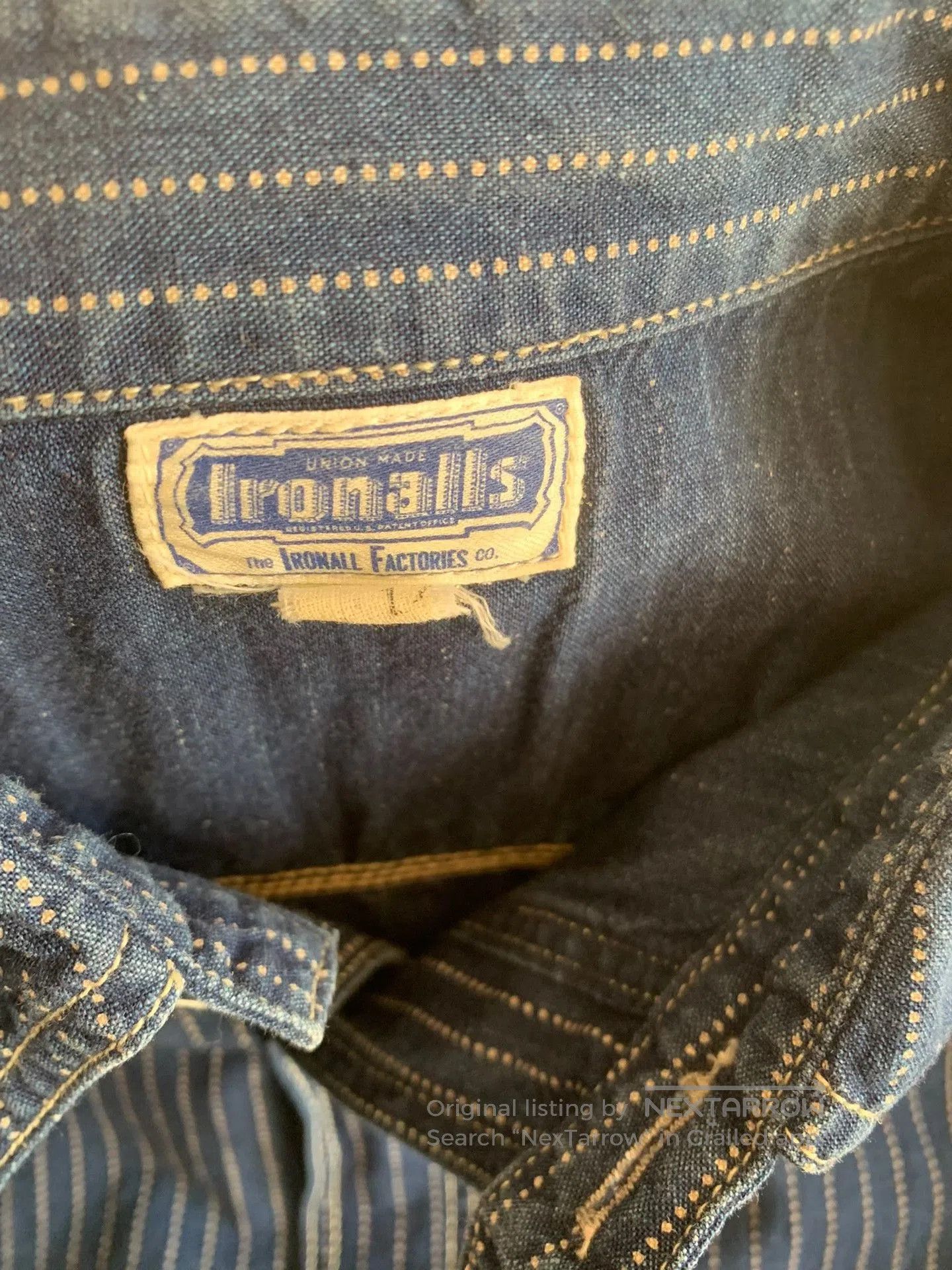 Freewheelers FREEWHEELERS Discharge Print Vintage Shirt. Size US M / EU 48-50 / 2 - 3 Thumbnail