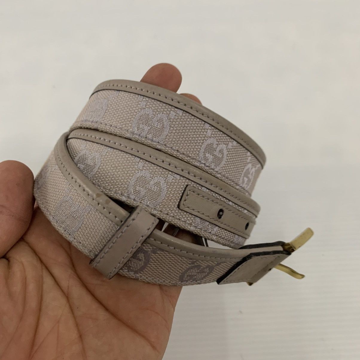 Gucci Gucci Monogram Leather Canvas Belts Size ONE SIZE - 3 Thumbnail