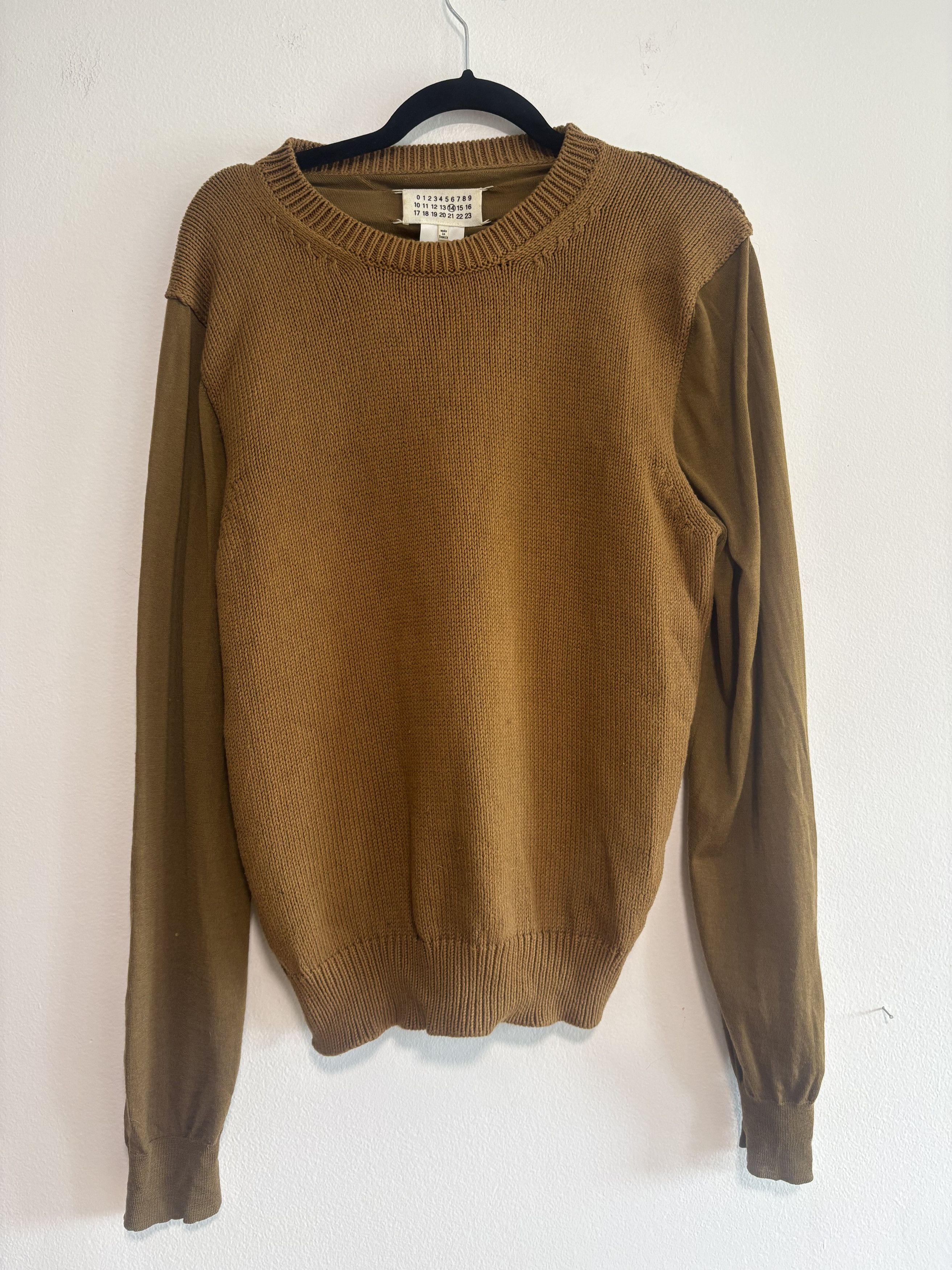 Maison Margiela Cotton / Wool knit and woven sweater M Size US M / EU 48-50 / 2 - 1 Thumbnail