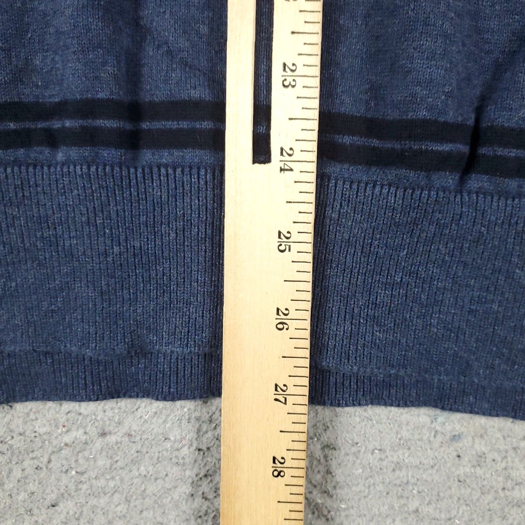 Nautica Nautica Blue Striped Sweater Mens Large Pullover Crew Neck Cotton Size US L / EU 52-54 / 3 - 6 Thumbnail
