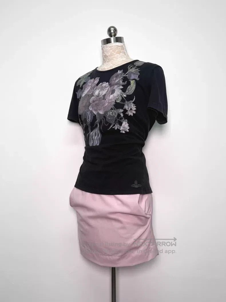 Vivienne Westwood Vivienne Westwood Digital Floral Print Short Sleeve Top Size L / US 10 / IT 46 - 5 Thumbnail