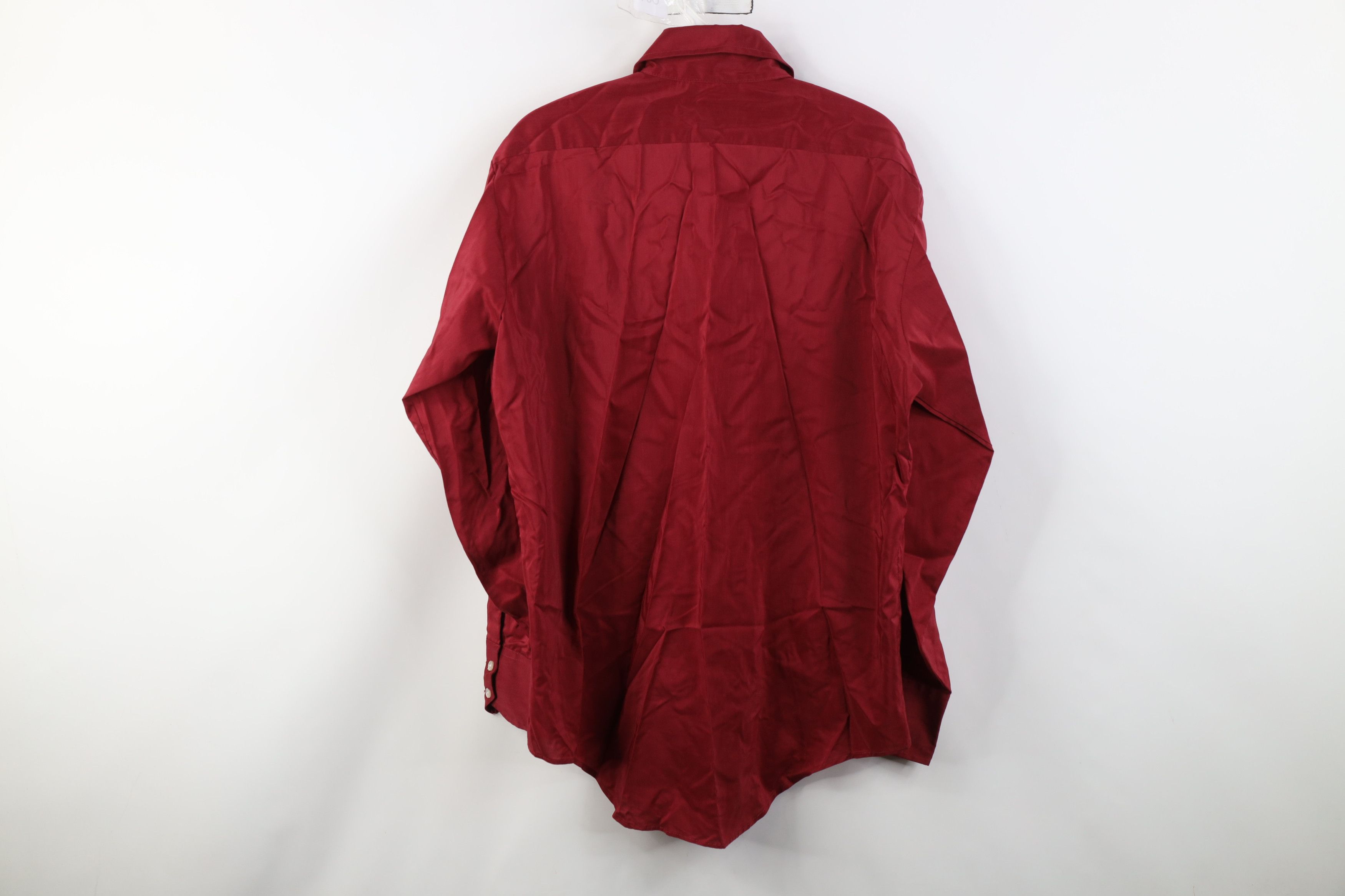 Vintage Vintage 60s 70s Streetwear Collar Button Shirt Red USA Size US M / EU 48-50 / 2 - 13 Thumbnail