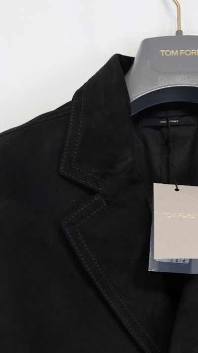 Tom Ford o1rshd1 Suede Anteflor Jacket in Nero Size US M / EU 48-50 / 2 - 6 Thumbnail