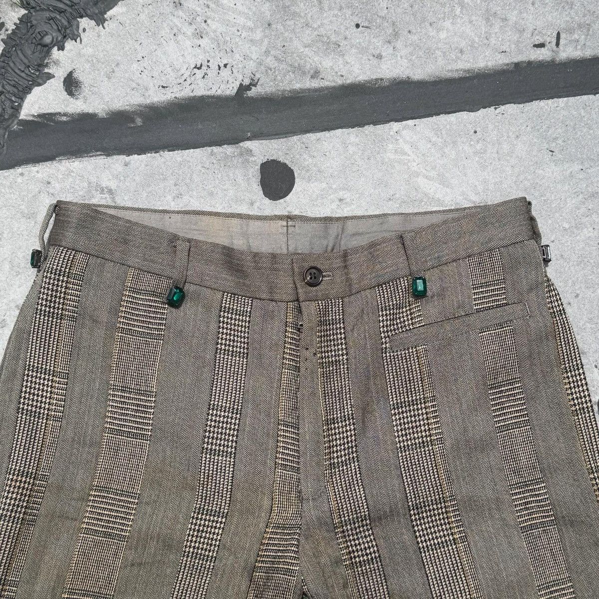 Undercover Undercover AW01 DAVF Jeweled Slacks Size US 29 - 2 Thumbnail