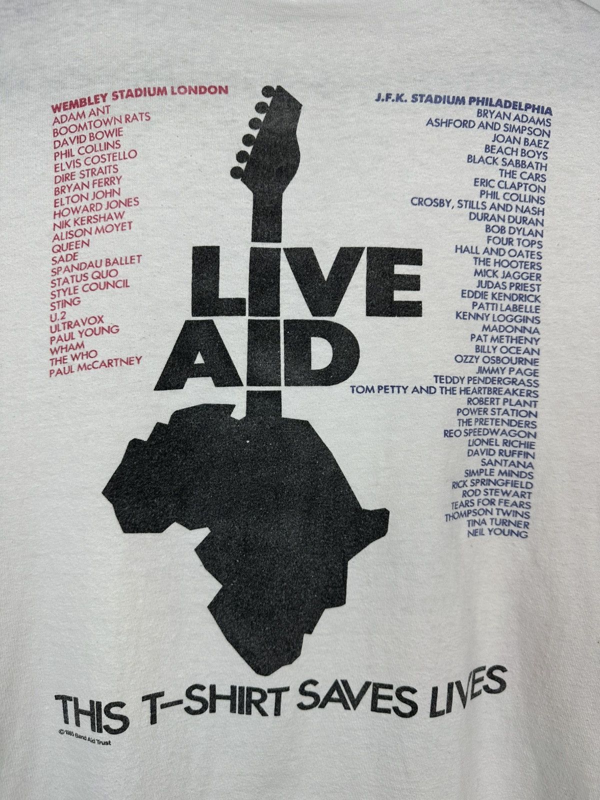 Other Live Aid 1985 The Global Jukebox T Shirt Vintage Concert L Size US L / EU 52-54 / 3 - 20 Thumbnail