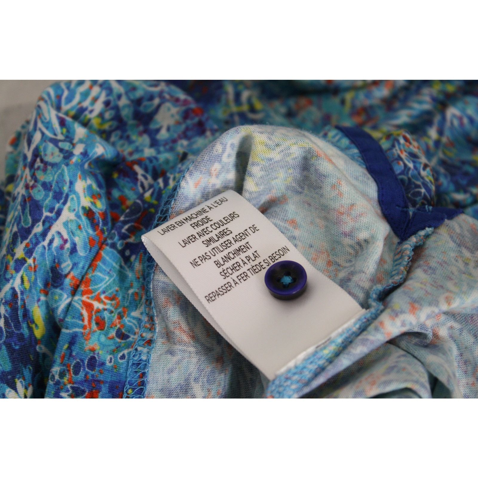 Robert Graham Robert Graham Polo Shirt Mens M Blue Abstract Floral Print Size US M / EU 48-50 / 2 - 9 Thumbnail