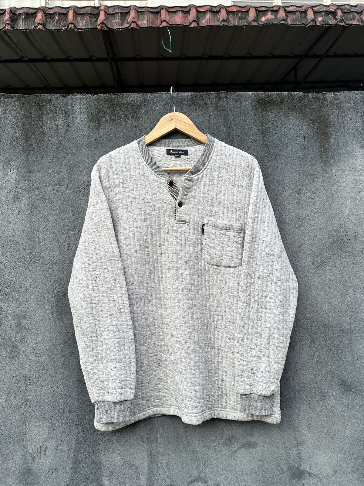 Aquascutum 👹Aquascutum Half Button Long Sleeves Shirt Size US M / EU 48-50 / 2 - 2 Thumbnail
