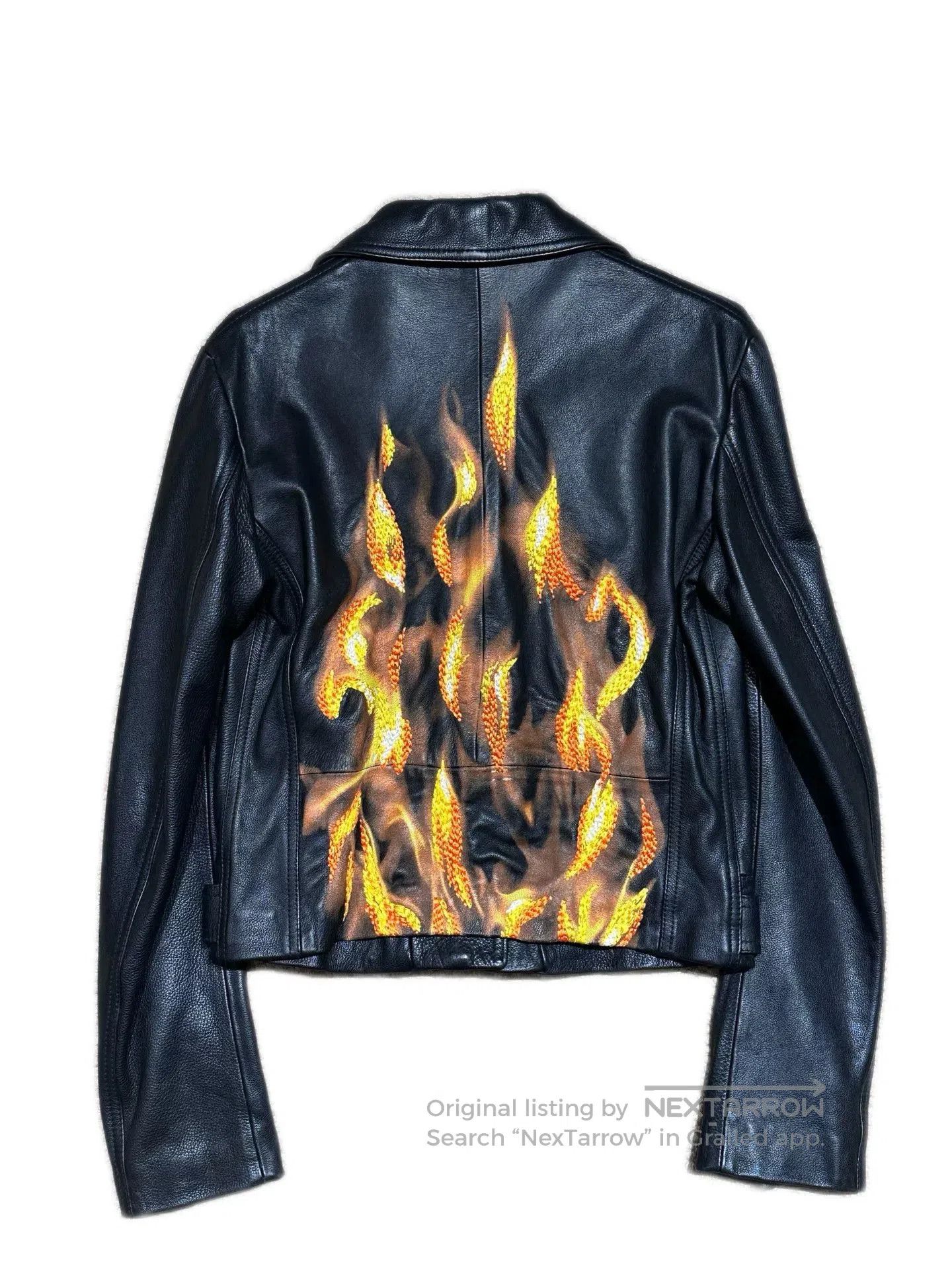 Maison Margiela Maison Martin Margiela Runway Flame Leather Jacket. Size S / US 4 / IT 40 - 2 Thumbnail
