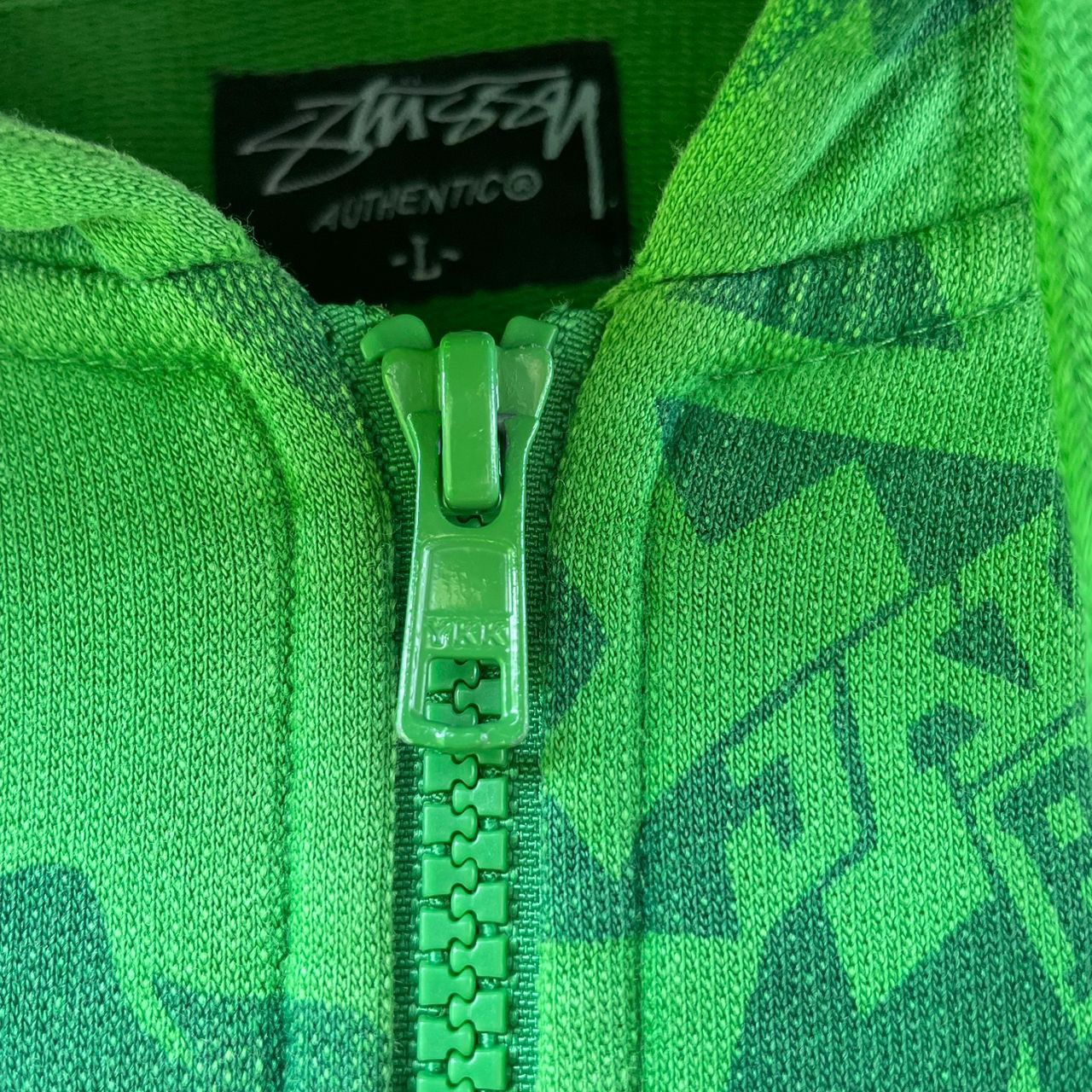 Stussy Vintage Distress Stussy Fullprint Skull Hoodie Size US L / EU 52-54 / 3 - 9 Thumbnail