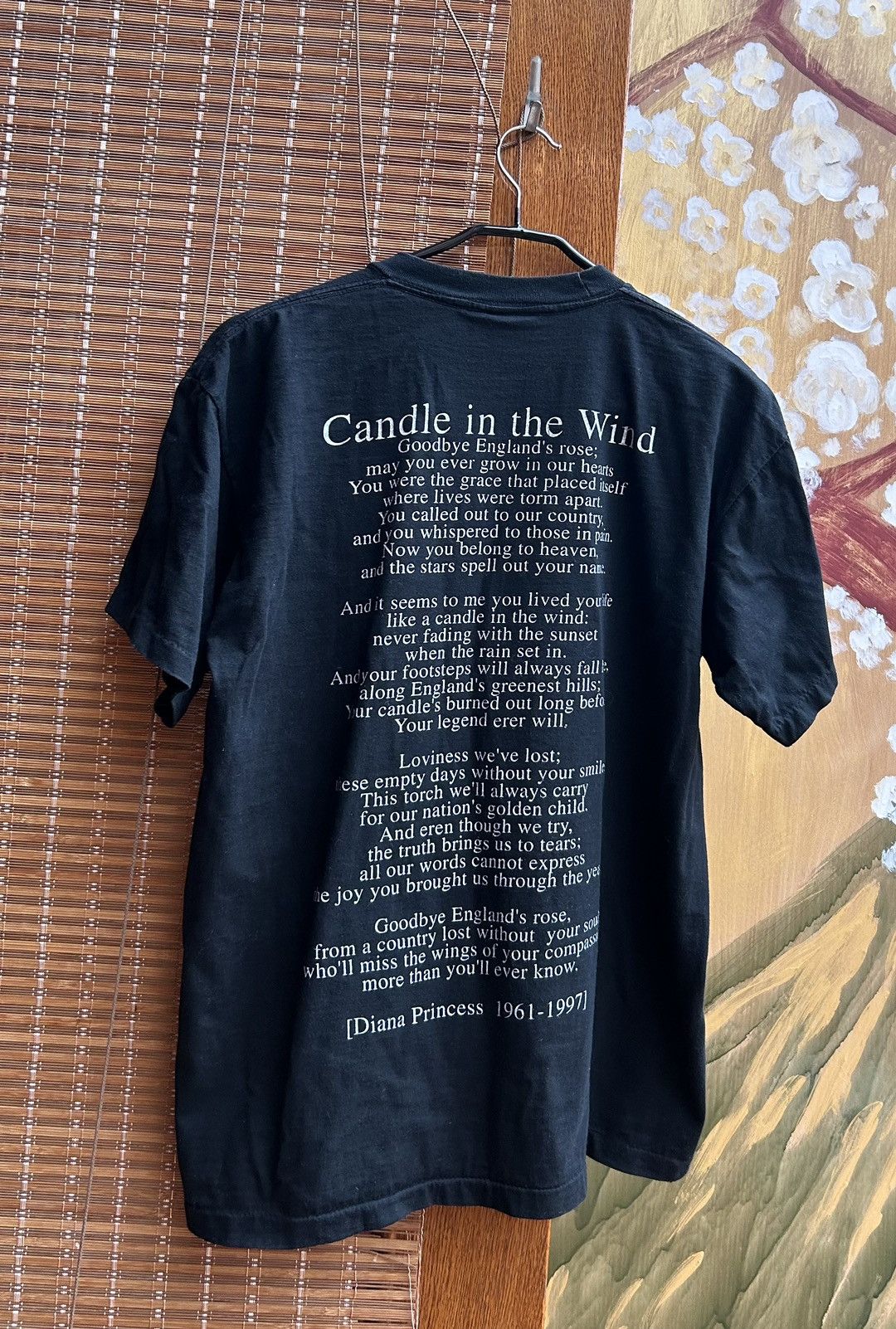 Vintage Vintage 90’s Princess Diana Memorial Tee Candle In The Wind Size US L / EU 52-54 / 3 - 2 Thumbnail