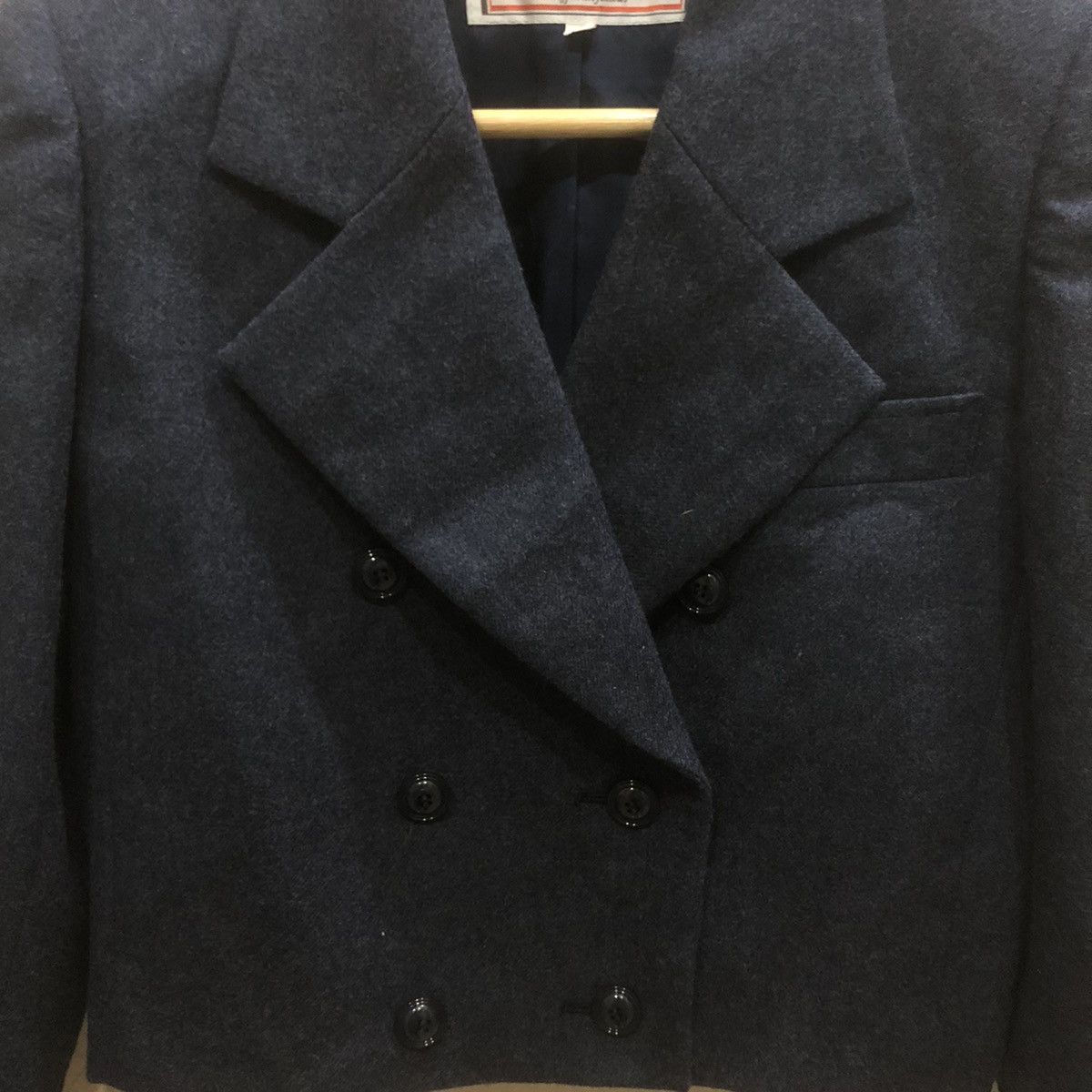 Yves Saint Laurent Cropped Double Breated YSL Jacket Size S / US 4 / IT 40 - 4 Thumbnail