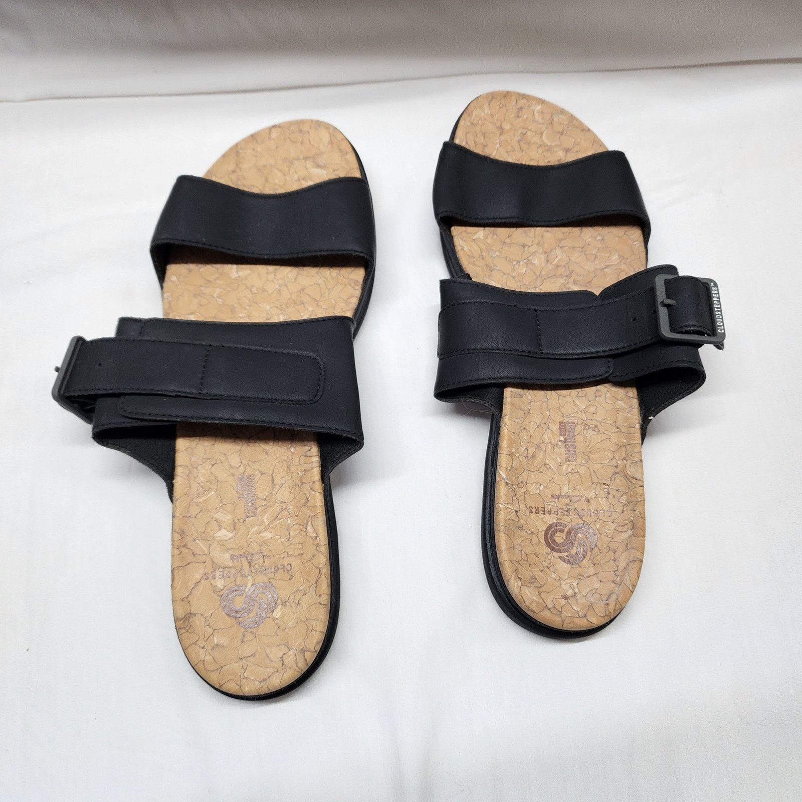 Clarks Clark's Cloudsteppers Cork Soles sandals shoes size 10 b34 Size US 10 / IT 40 - 1 Thumbnail