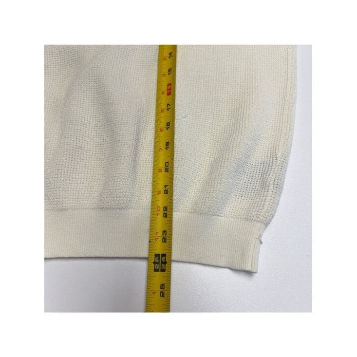 Club Monaco Club Monaco Knit Sweater Shirt Mens 2XL White Cotton Size US XXL / EU 58 / 5 - 9 Thumbnail