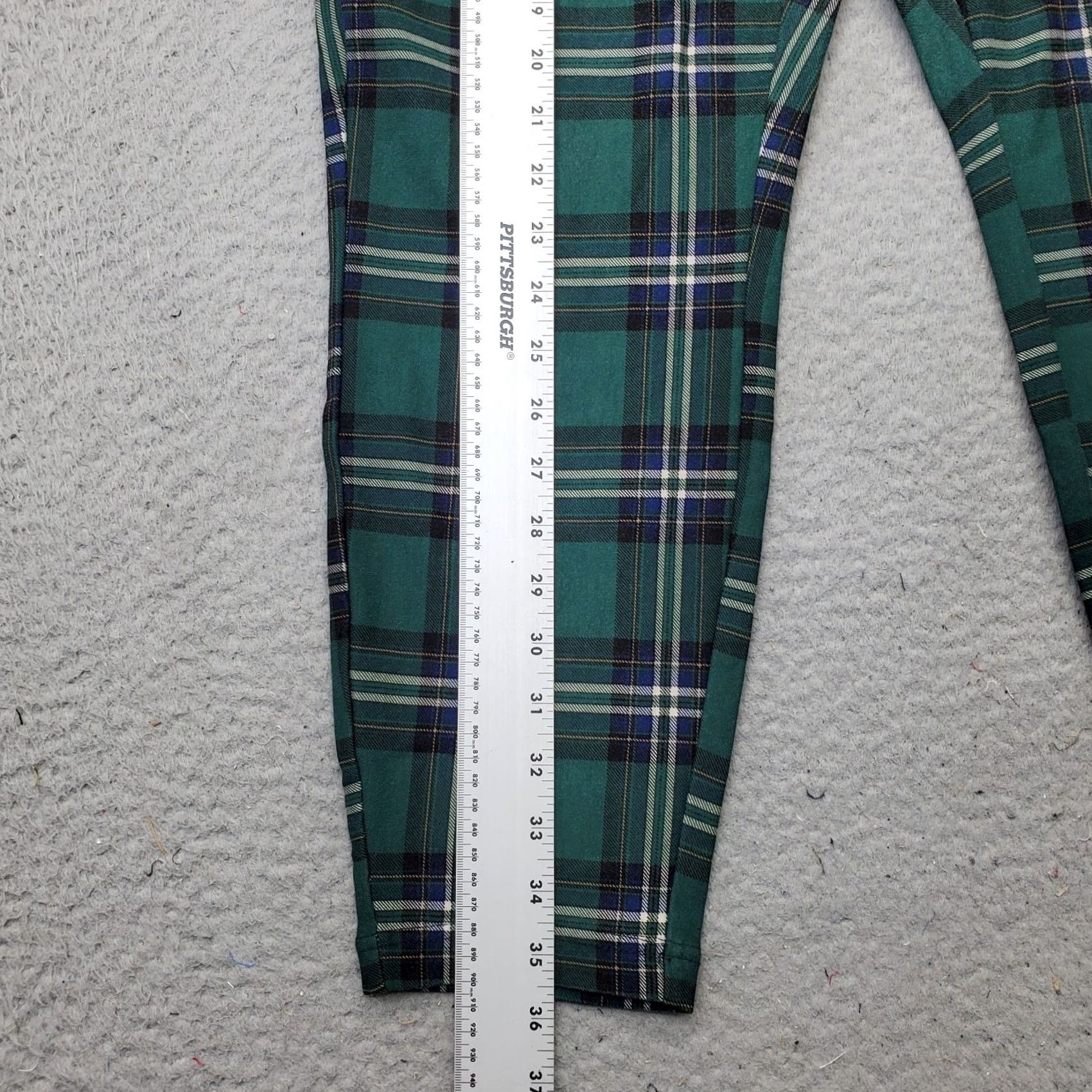 Torrid Torrid Pixie Pants Womens 3R Multi Plaid Stretch Skinny Leg High Waist Pull-On Pants Size 26" / US 2 / IT 38 - 3 Thumbnail