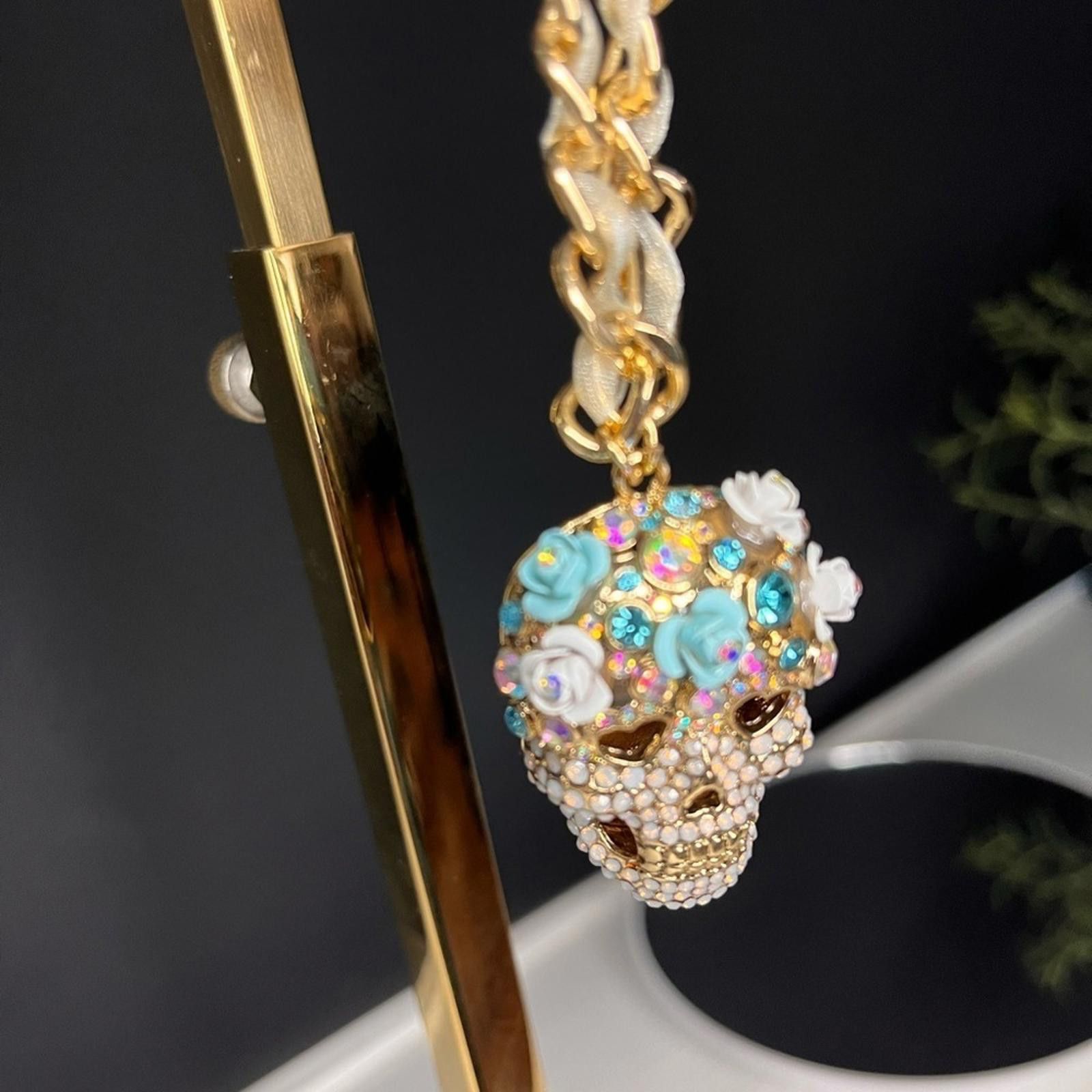 Betsey Johnson Betsey Johnson Aurora Borealis Day Of The Dead Necklace NWT Size ONE SIZE - 7 Thumbnail