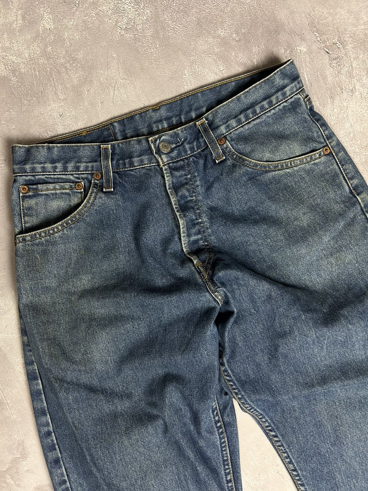 Levi's × Levi's Vintage Clothing × Vintage y2k Levis 522 Red Tab Jeans Vintage sz 29x32 90s RARE Size US 29 - 2 Thumbnail