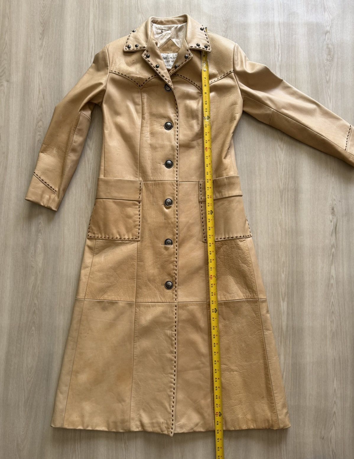 Vintage Vintage Alamo Leather Wear Western Coat Sz S USA *Flaws Size S / US 4 / IT 40 - 18 Thumbnail
