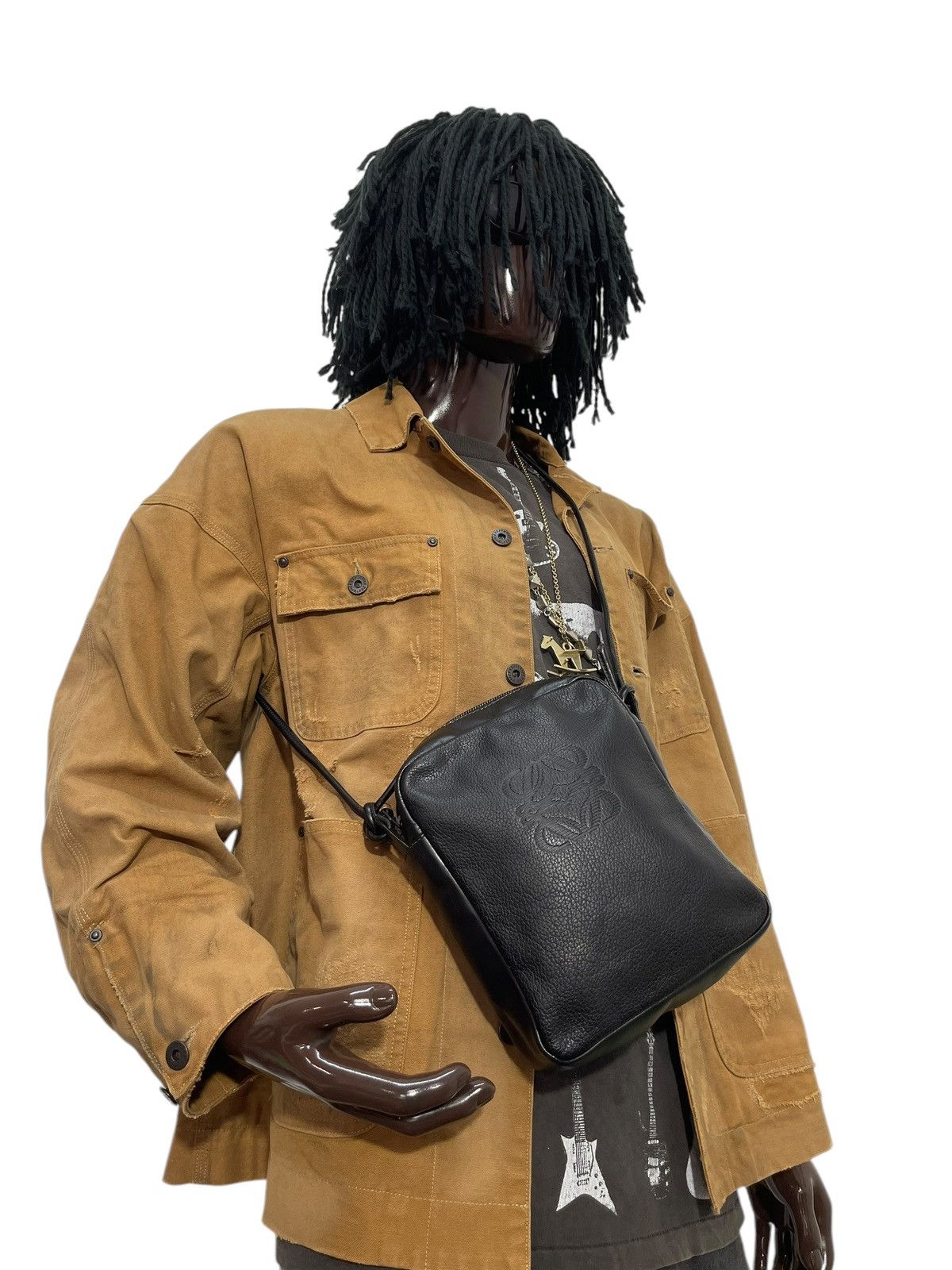 Loewe Full Leather Vtg Loewe Sling Cross Body Bag 1🟩7 Size ONE SIZE - 2 Thumbnail