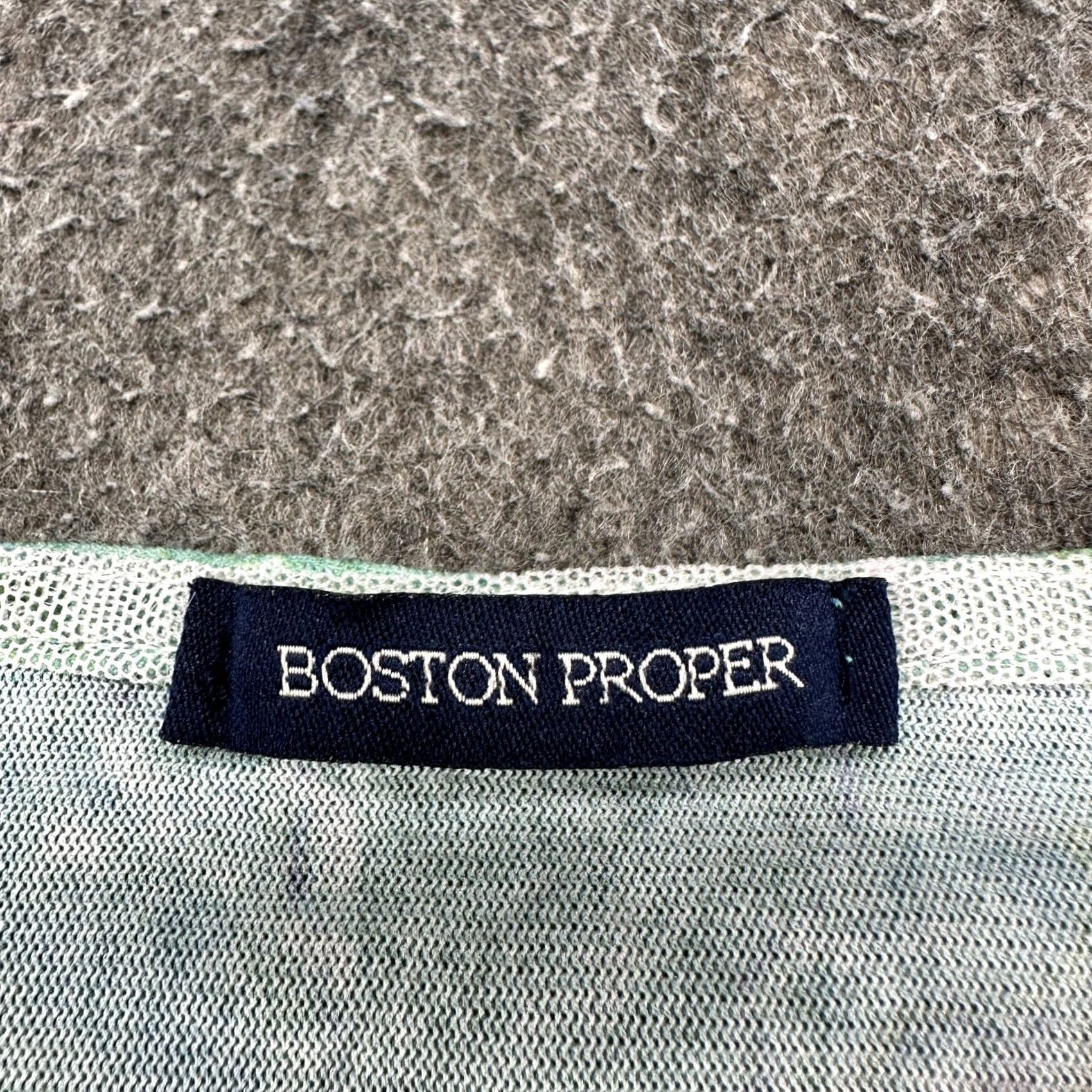 Boston Proper VINTAGE Boston Poper Top Women M Rainbow Paisley Leaf Flare Sleeve Boho USA Y2K Shirt XS? Size M / US 6-8 / IT 42-44 - 6 Thumbnail