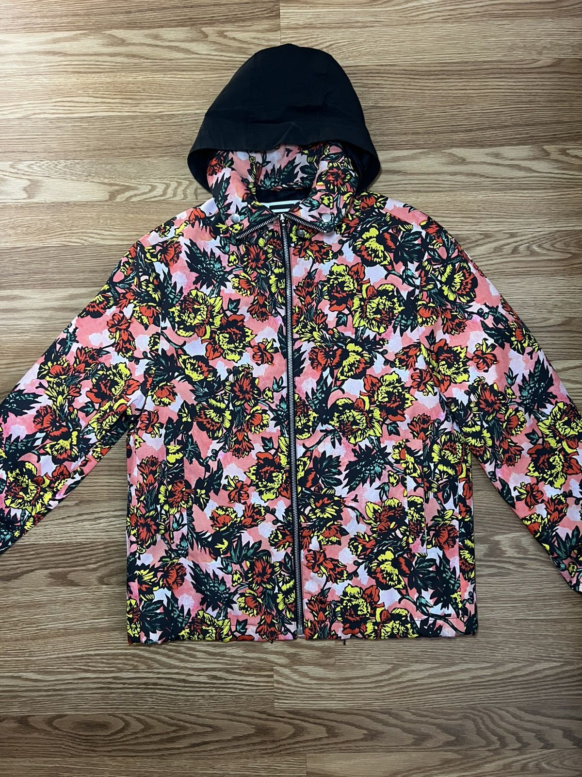 MCQ McQ Floral Print Hooded Jacket Size US S / EU 44-46 / 1 - 1 Thumbnail