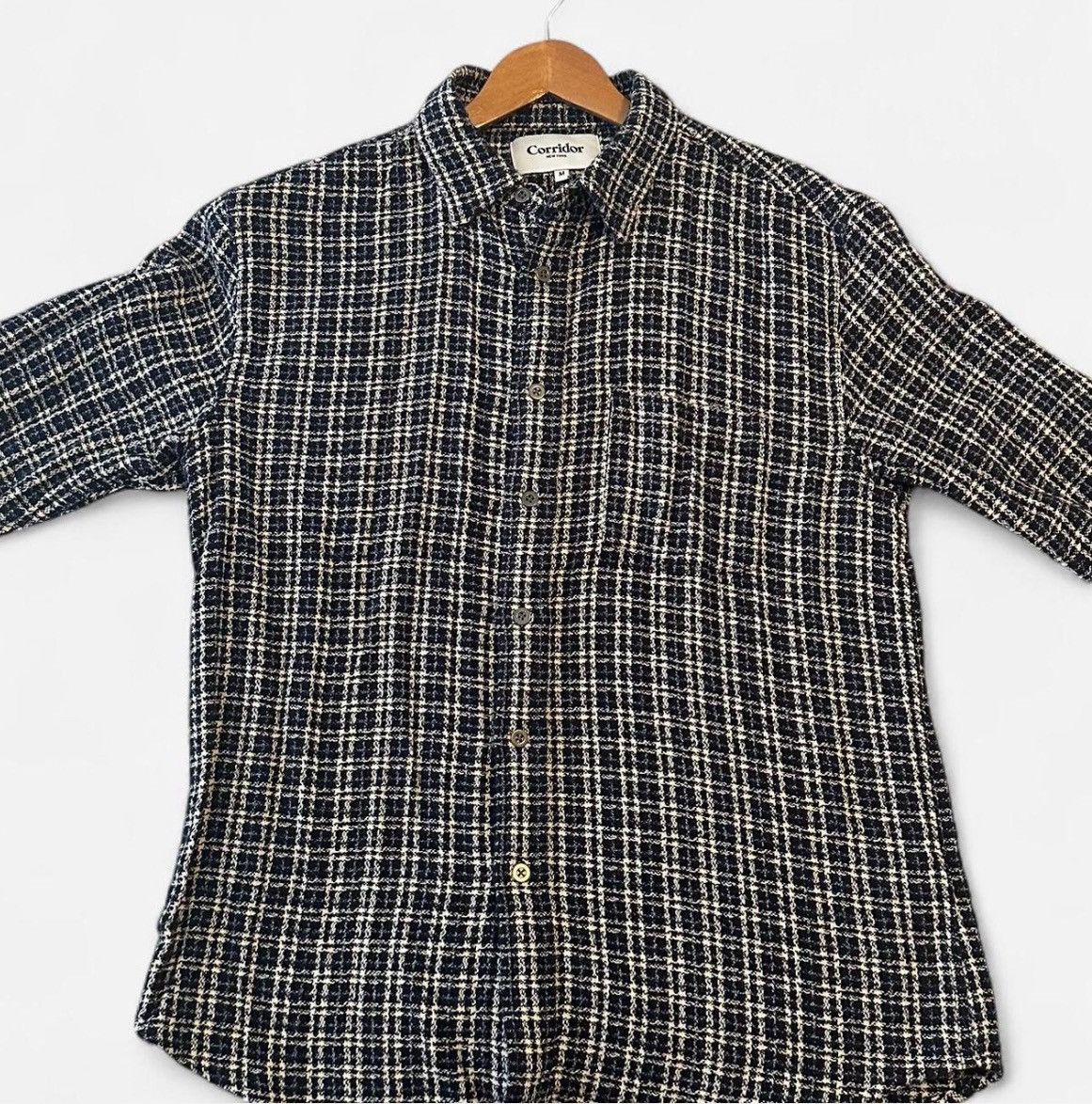 Corridor Reverse Tweed Snow Check Shirt Size US M / EU 48-50 / 2 - 2 Thumbnail