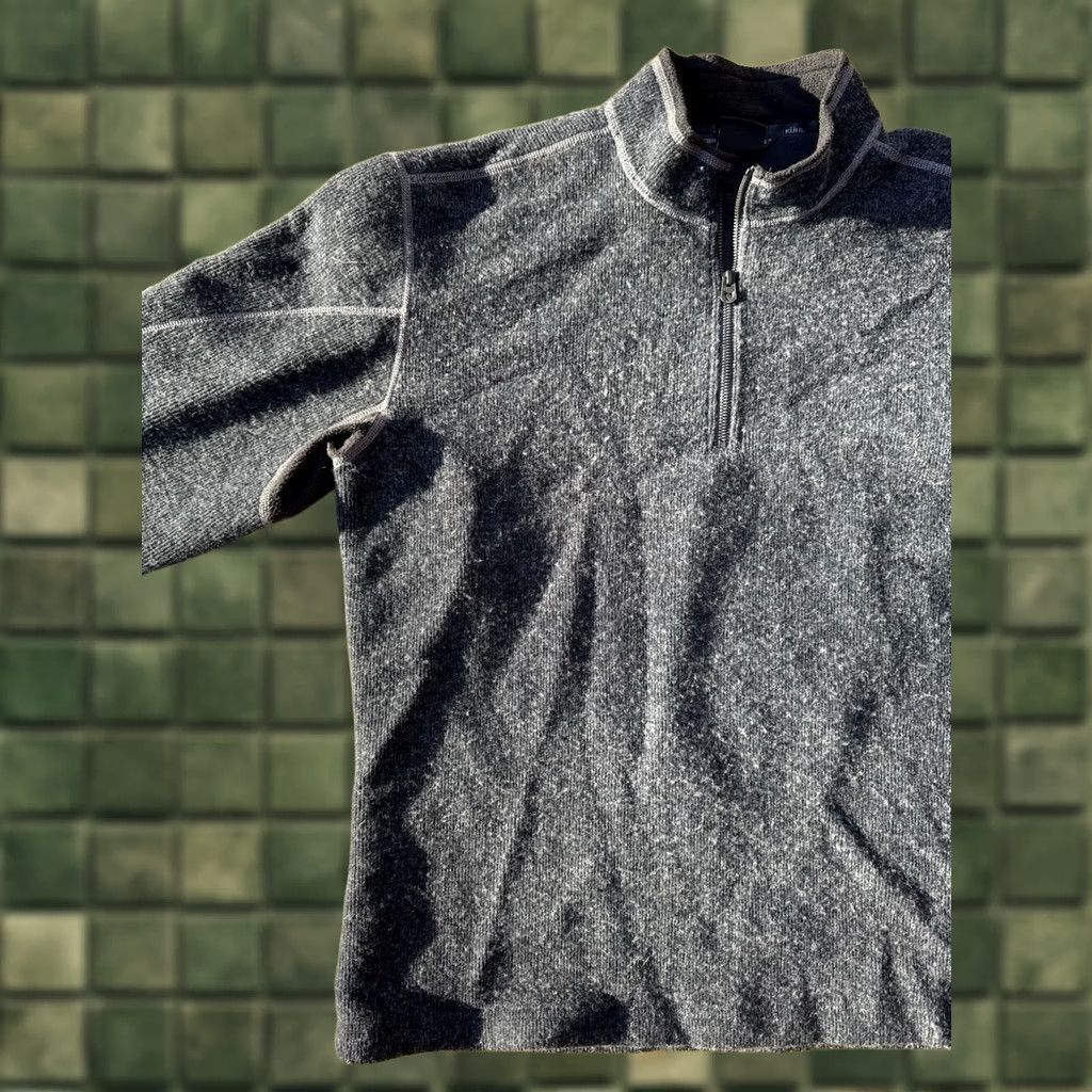 Vintage Kuhl 1/4 Zip Fleece Pullover XL ThermoKore Wool Blend Outdoor Hiking Shirt Mens Size US XL / EU 56 / 4 - 1 Thumbnail