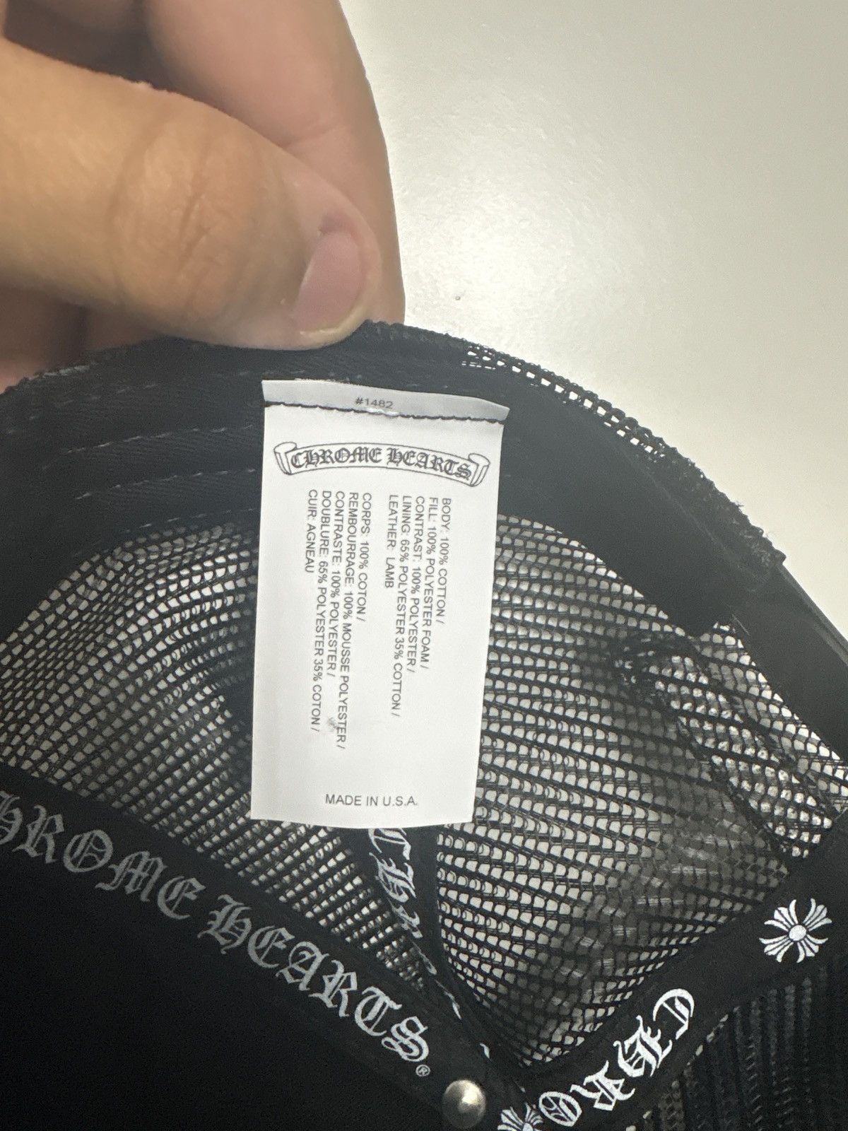 Chrome Hearts Chrome Hearts Triple Cross Patch Trucker Leather Cross Size ONE SIZE - 9 Thumbnail