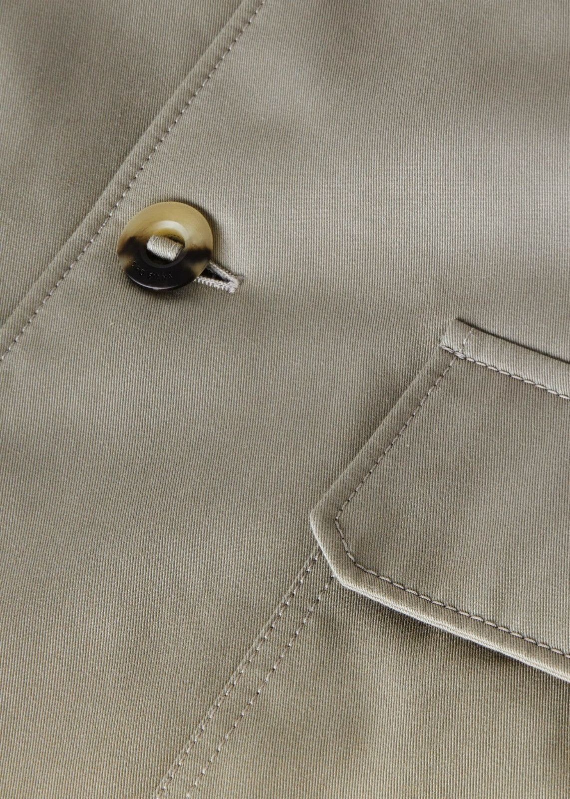 Loro Piana o1srvl11e0125 Cotton Twill Overshirt in Beige Size US L / EU 52-54 / 3 - 7 Thumbnail