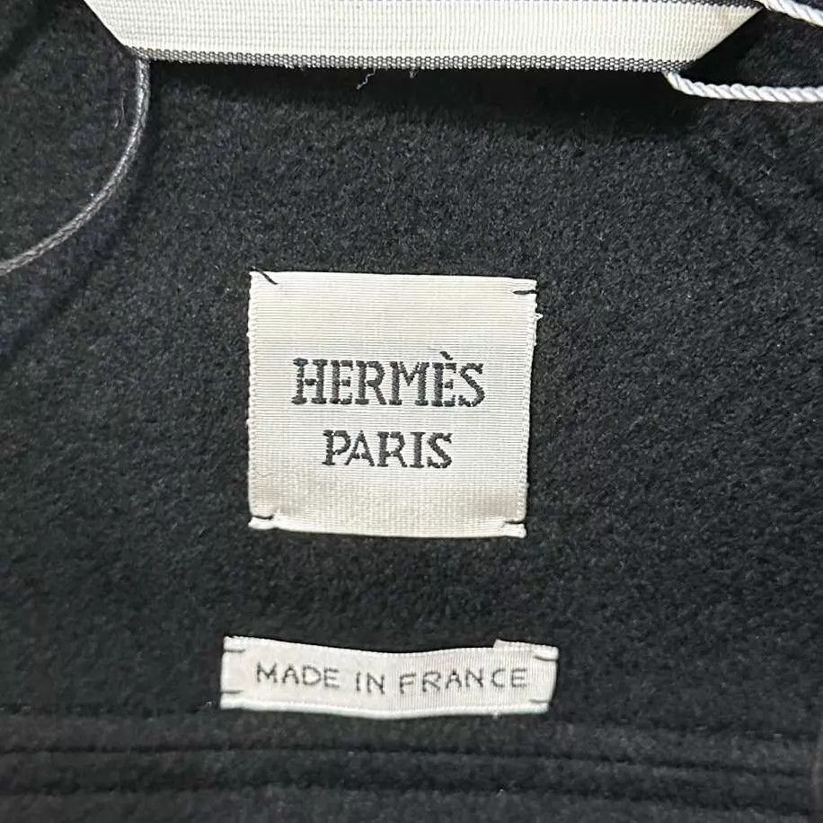 Hermes HERMES Women's Black Cashmere & Leather Panel Jacket Size 34 Size XS / US 0-2 / IT 36-38 - 6 Thumbnail