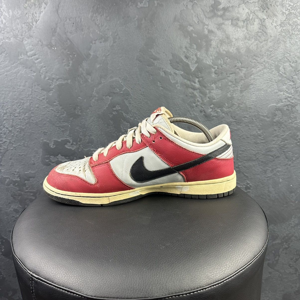 Nike × Vintage Rare! Vintage 2005 Nike Dunk Low Red Sail Black Chicago Size US 10 / EU 43 - 10 Thumbnail