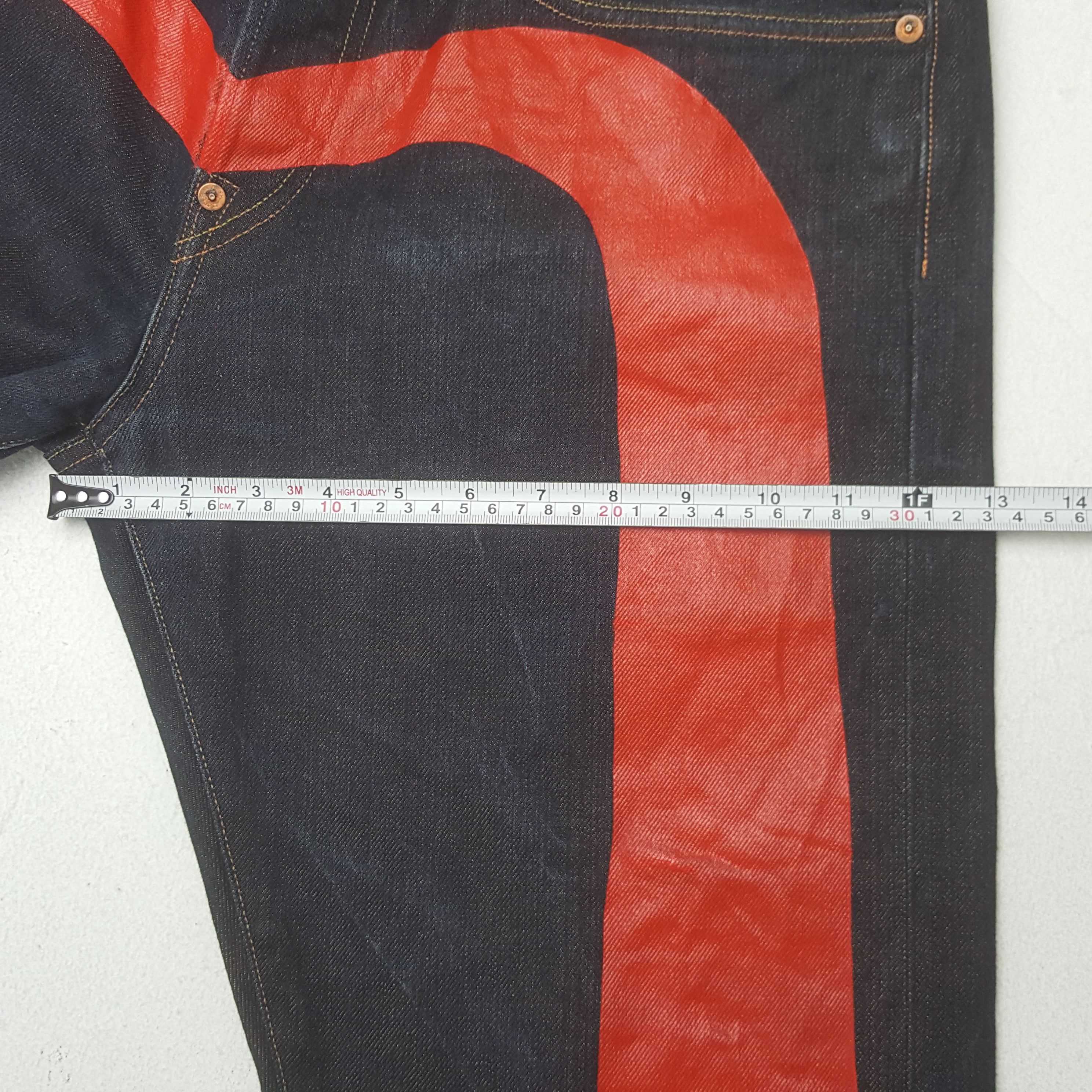 Evisu × Japanese Brand × Vintage Vintage Evisu Japanese Brand Daicock Custom Art Denim Jeans Size US 33 - 11 Thumbnail