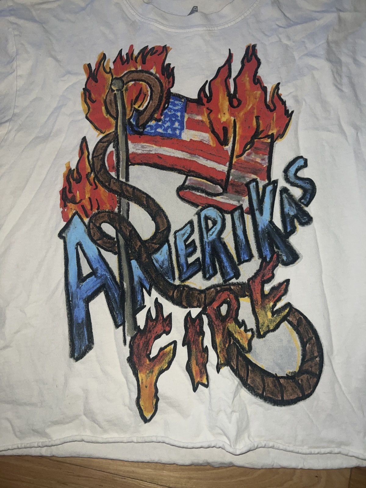 4HUNNID americas fire crop t shirt Size US L / EU 52-54 / 3 - 2 Thumbnail