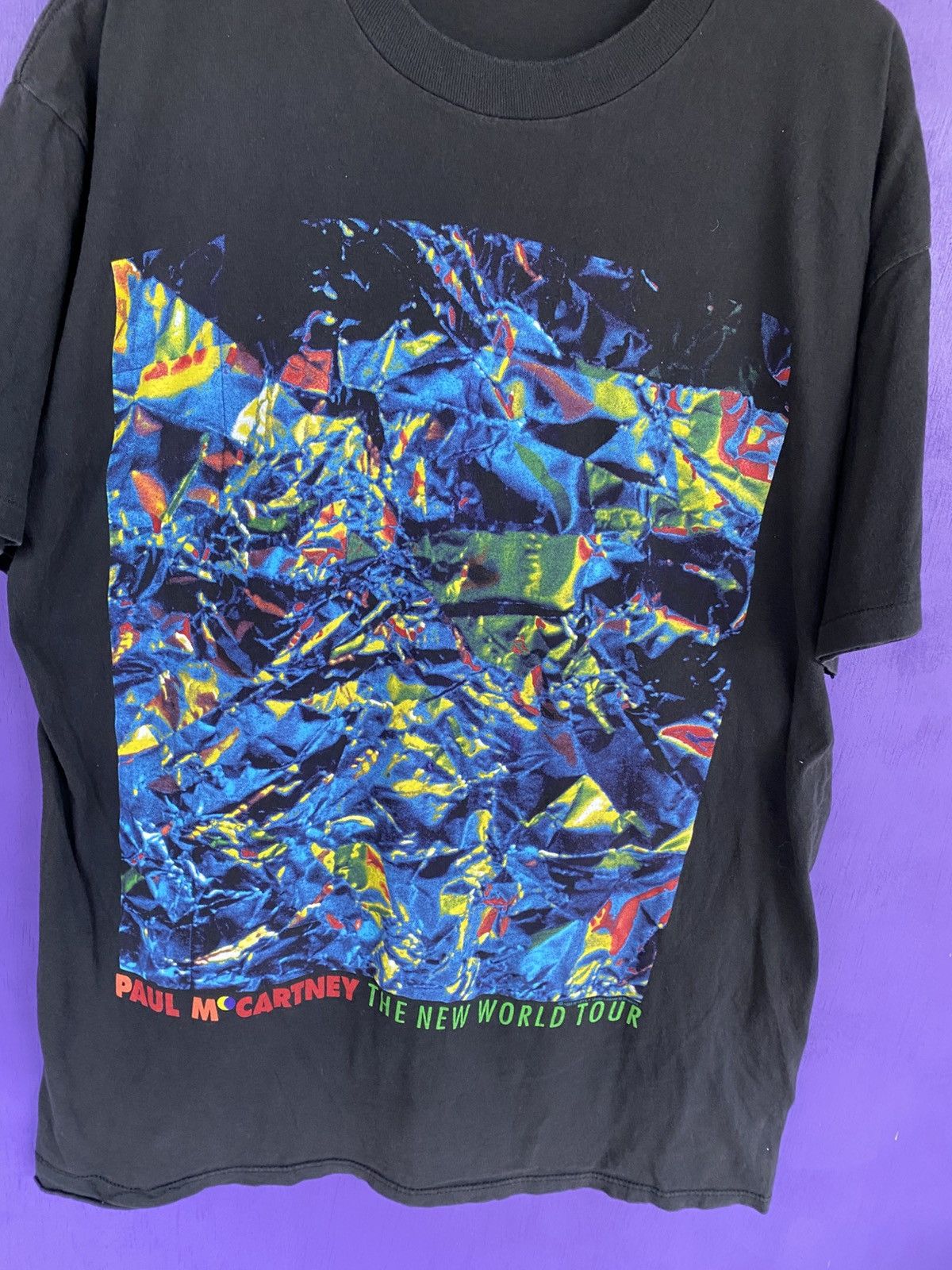 Band Tees Vintage 1993 Paul McCartney new world tour tee Size US XL / EU 56 / 4 - 3 Thumbnail
