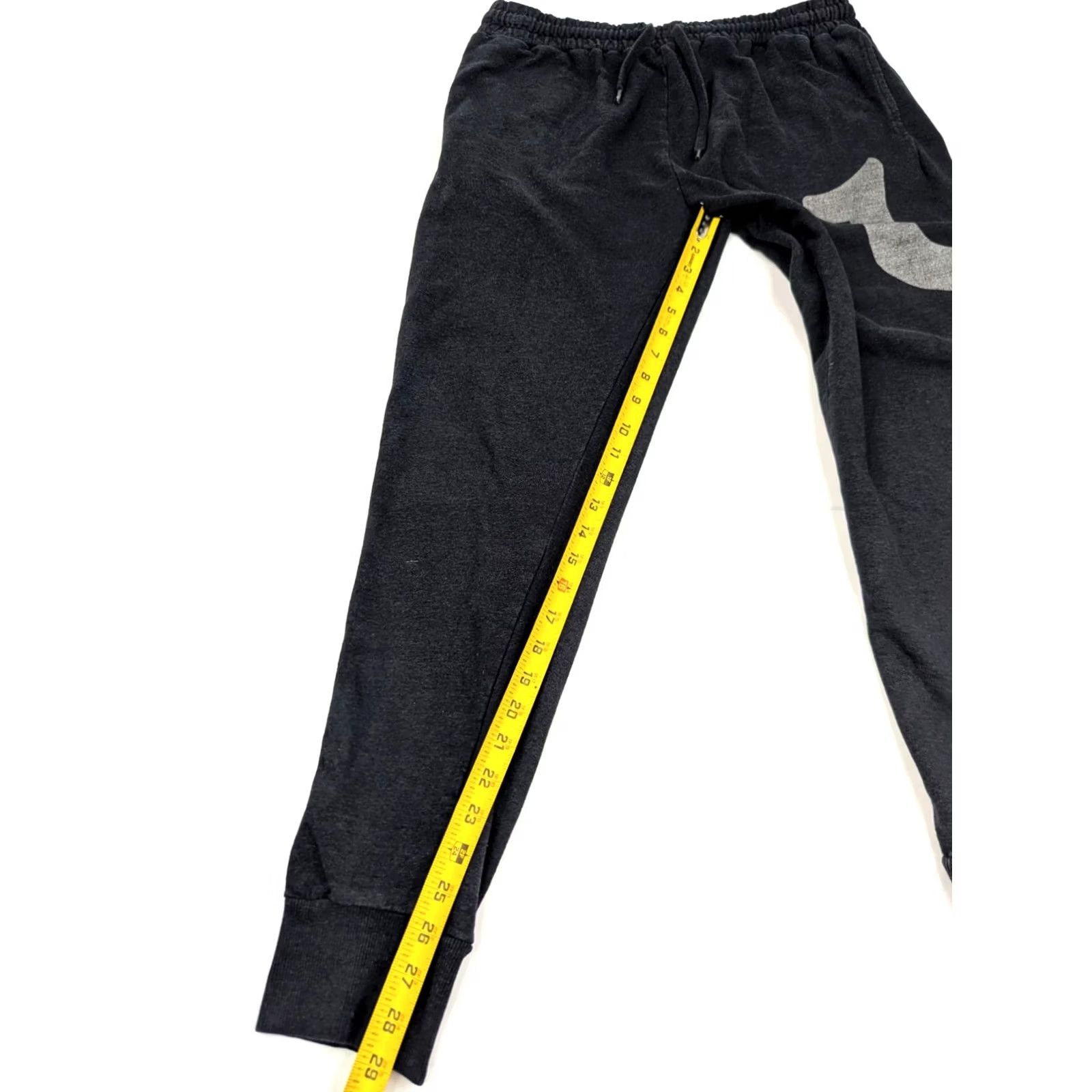 True Religion True Religion Pants Men L Gray Logo Jogger Inseam 29 Lightweight Fleece Pockets Elastic Waist Regular Fit Casual Activewear Loungewear Size US 33 - 3 Thumbnail