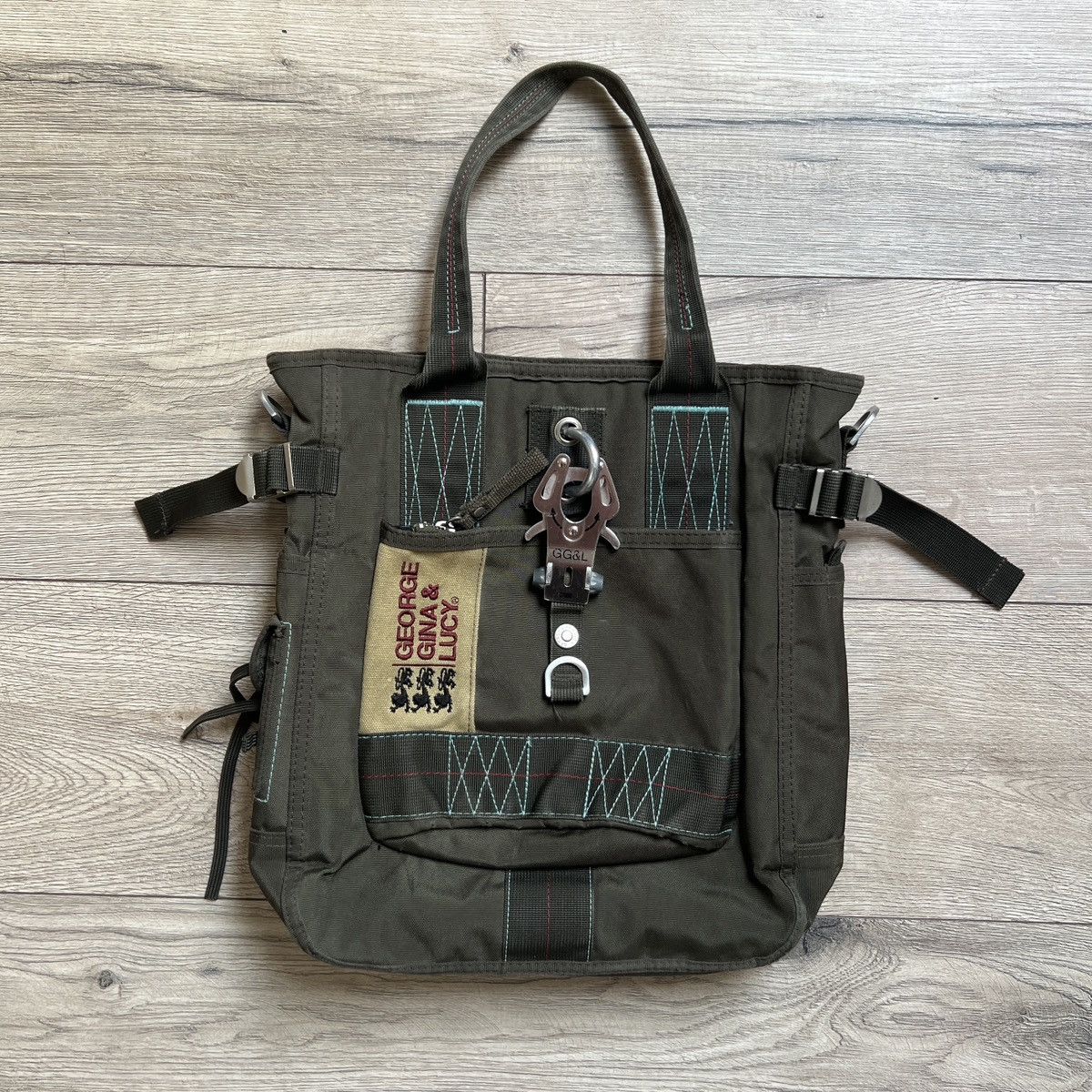 George Gina Lucy x Vintage Gg&l Little Sushi George Gina & Lucy Khaki Bag Messenger Y2K in Green, Women's