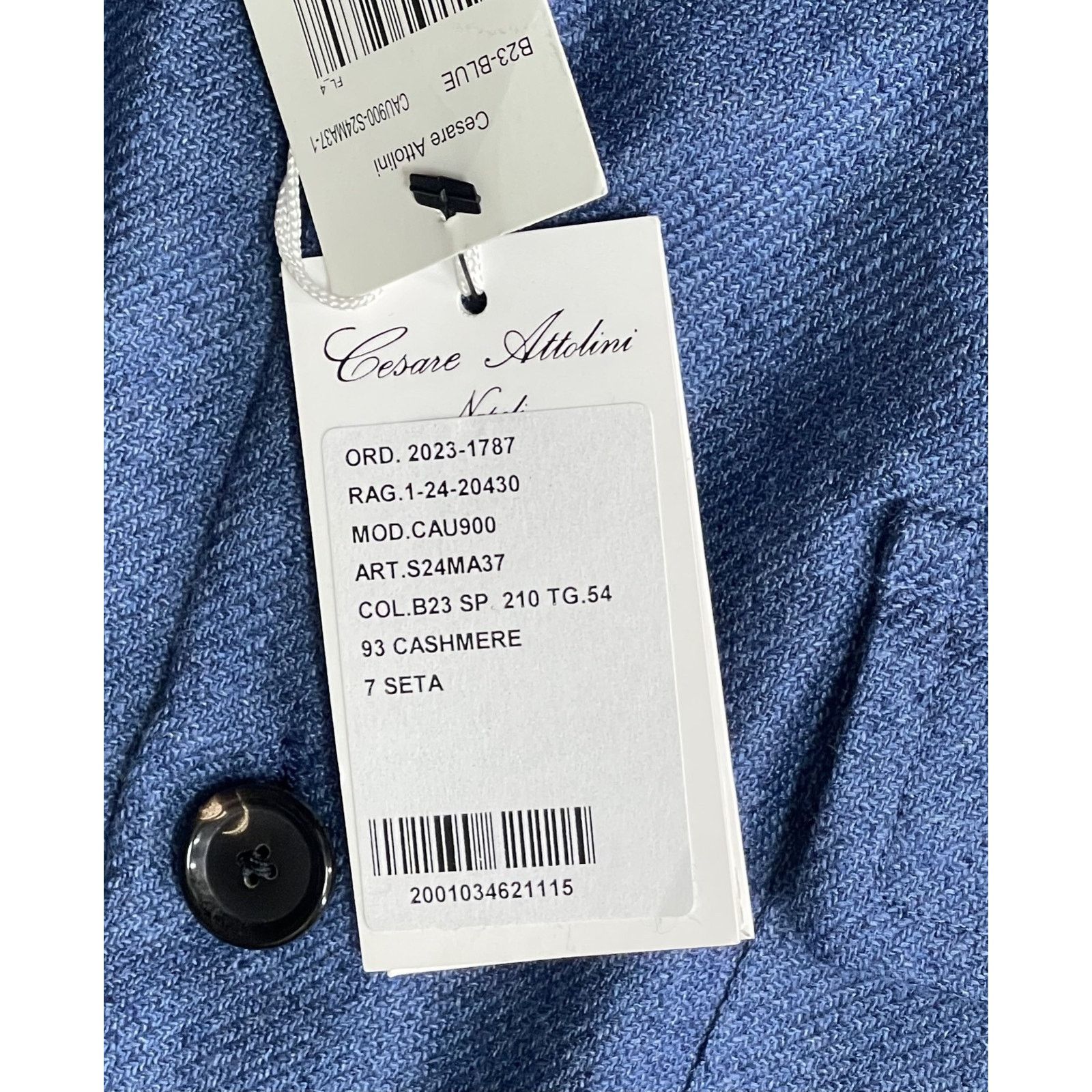 Cesare Attolini $6,000 NWT Cesare Attolini Blue Cashmere Shirt Jacket XL Size US XL / EU 56 / 4 - 10 Thumbnail