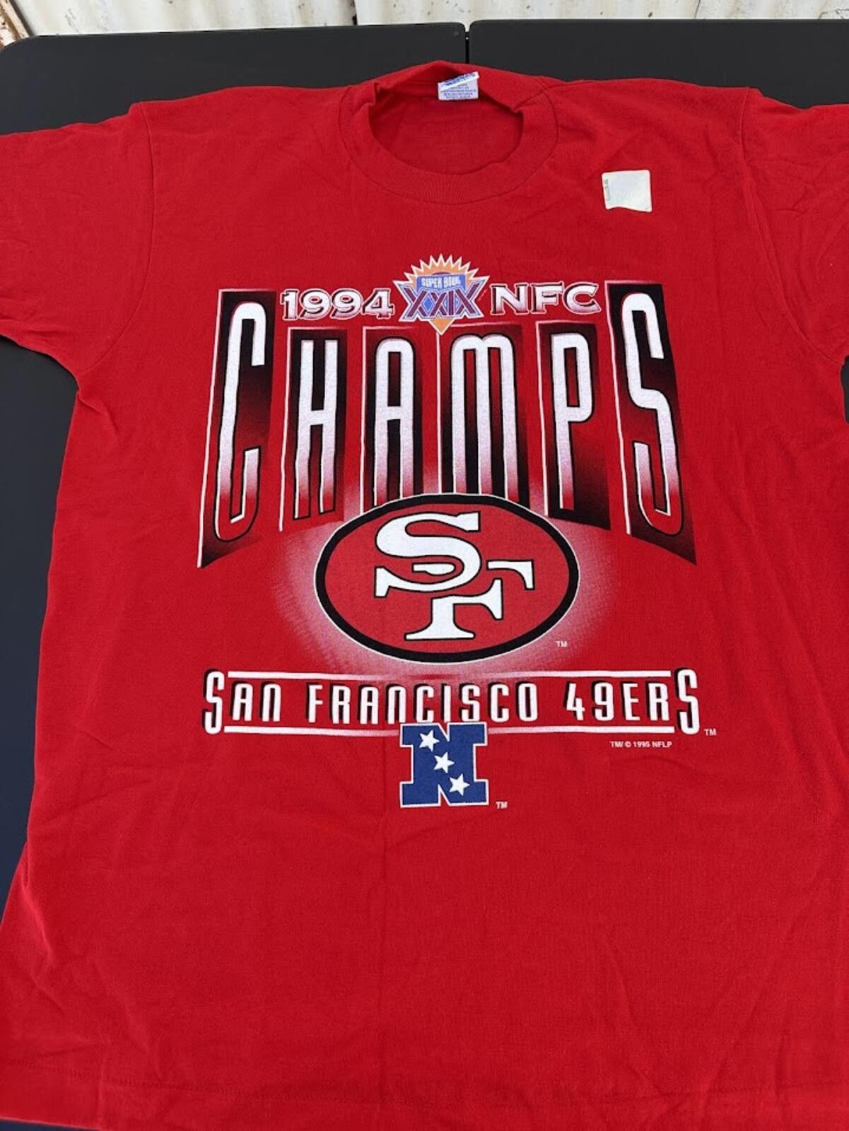 Salem Sportswear Vintage 1994 SF 49ers NFC Champs Tee Size US L / EU 52-54 / 3 - 1 Thumbnail