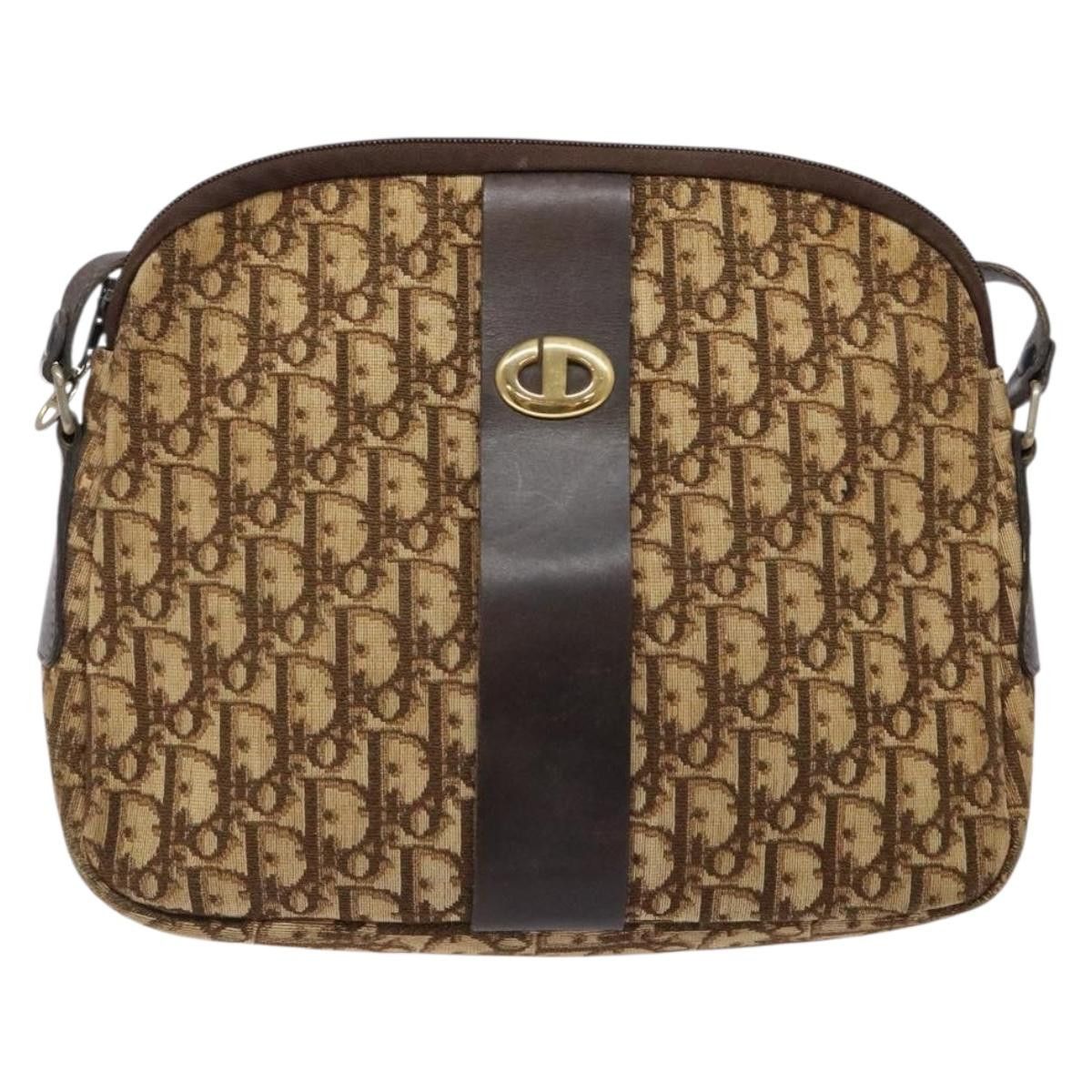 Dior DIOR Trotter Canvas Shoulder Bag Brown Gold Size ONE SIZE - 2 Thumbnail