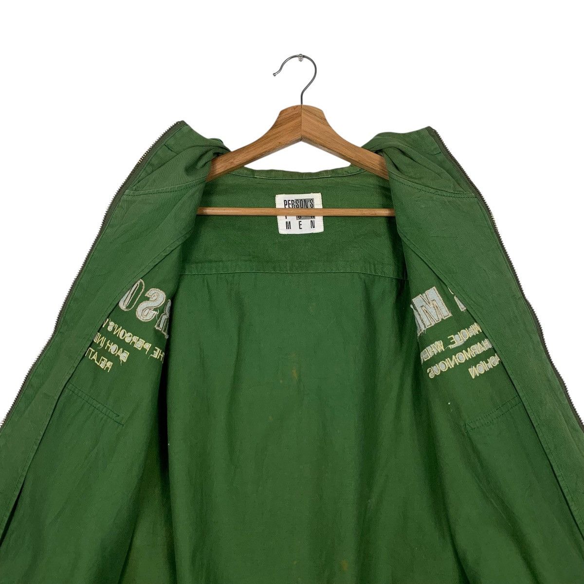 Japanese Brand Vintage PERSON’S FOR MEN Big Logo Hoodie Jacket #2100-C92 Size US XL / EU 56 / 4 - 16 Thumbnail