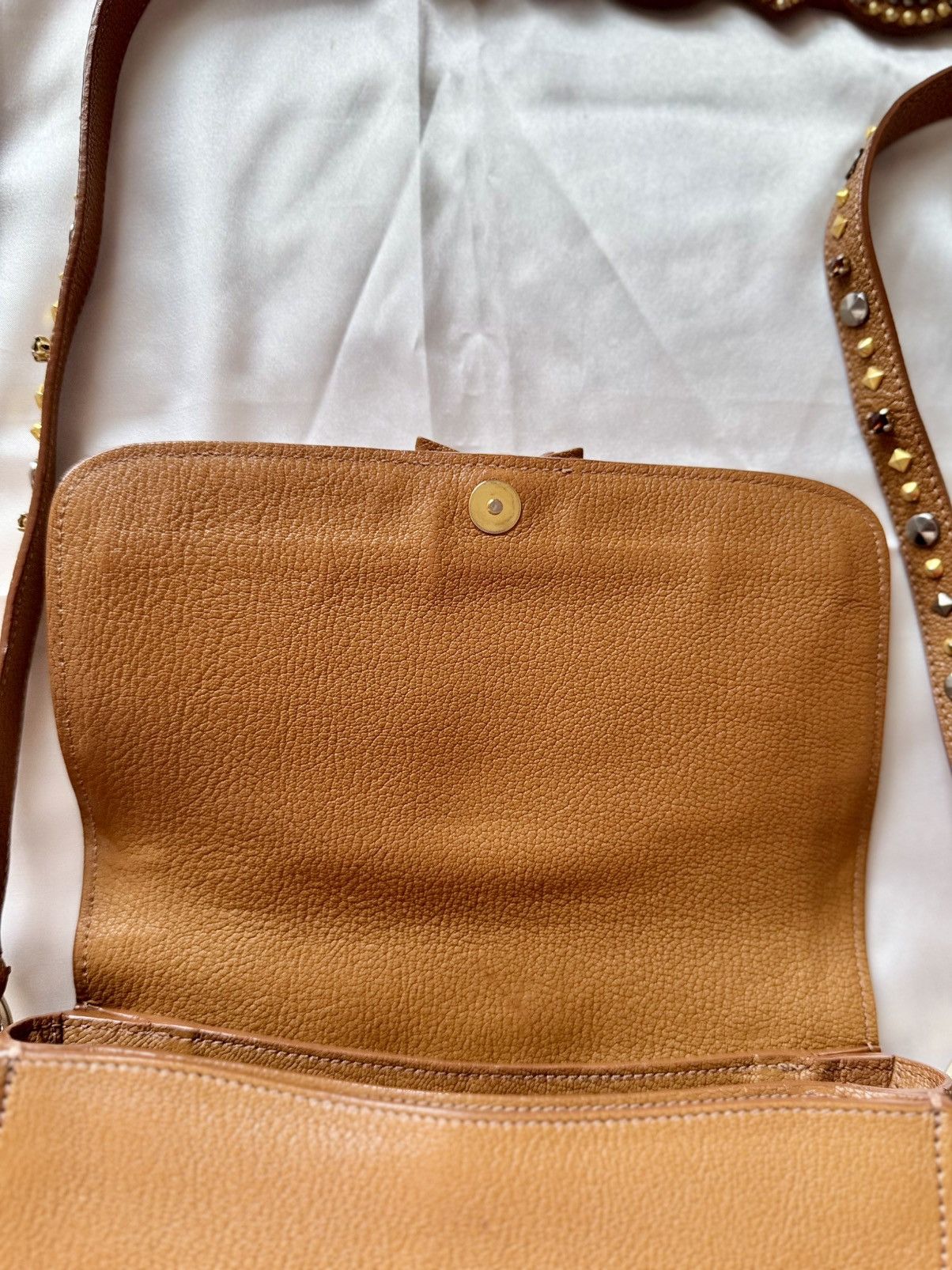 Miu Miu Authentic MIU MIU Madras Brown Crystals Crossbody Sling Bag Size ONE SIZE - 16 Thumbnail