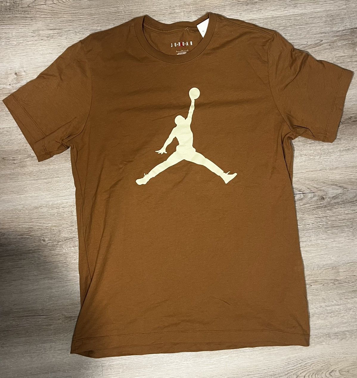 Jordan Brand Jordan Jumpman Brown T-Shirt Size US L / EU 52-54 / 3 - 1 Thumbnail
